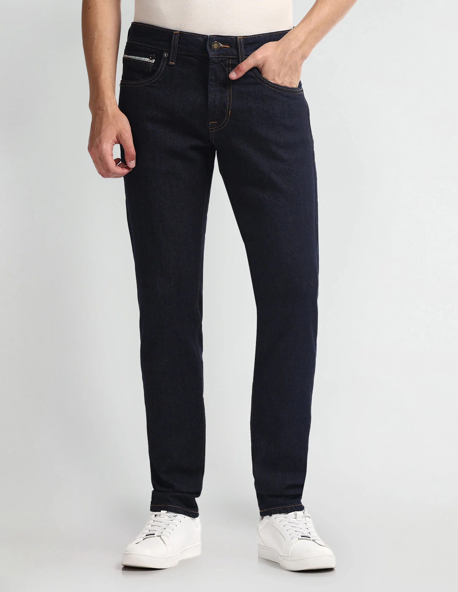 Brandon Slim Tapered Fit Blue Jeans - Image 6