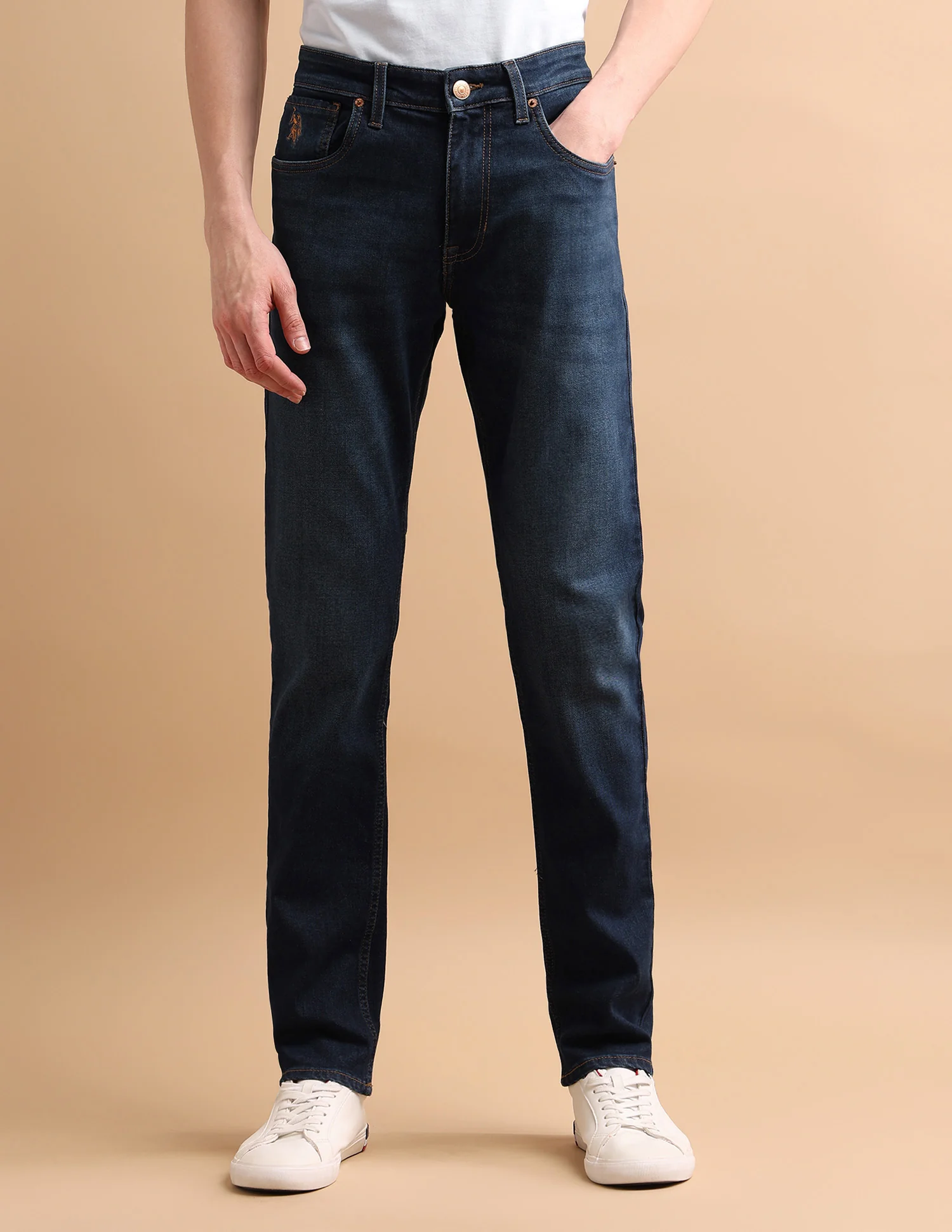 Brandon Slim Tapered Fit Blue Jeans - Image 6