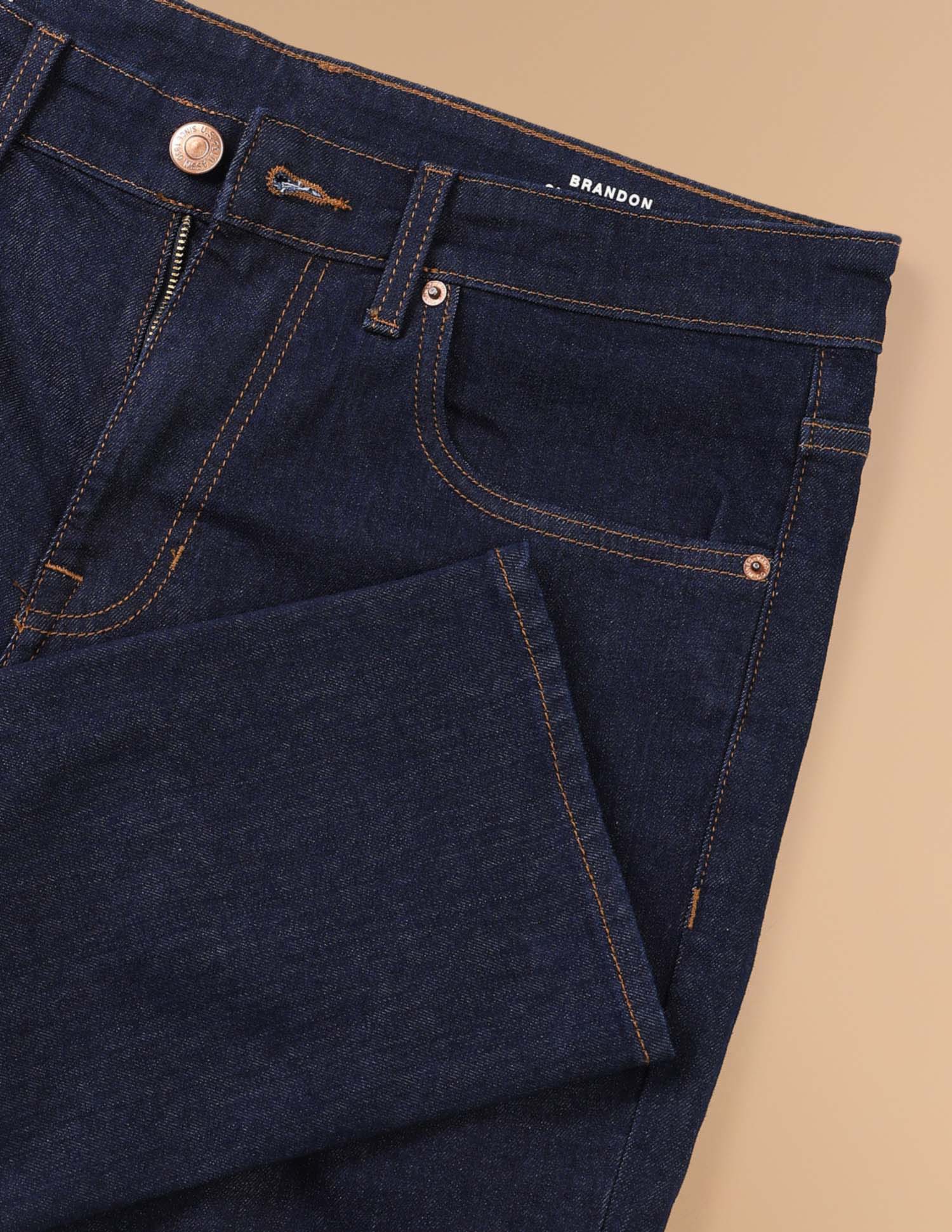 Brandon Slim Tapered Fit Blue Jeans - Image 2