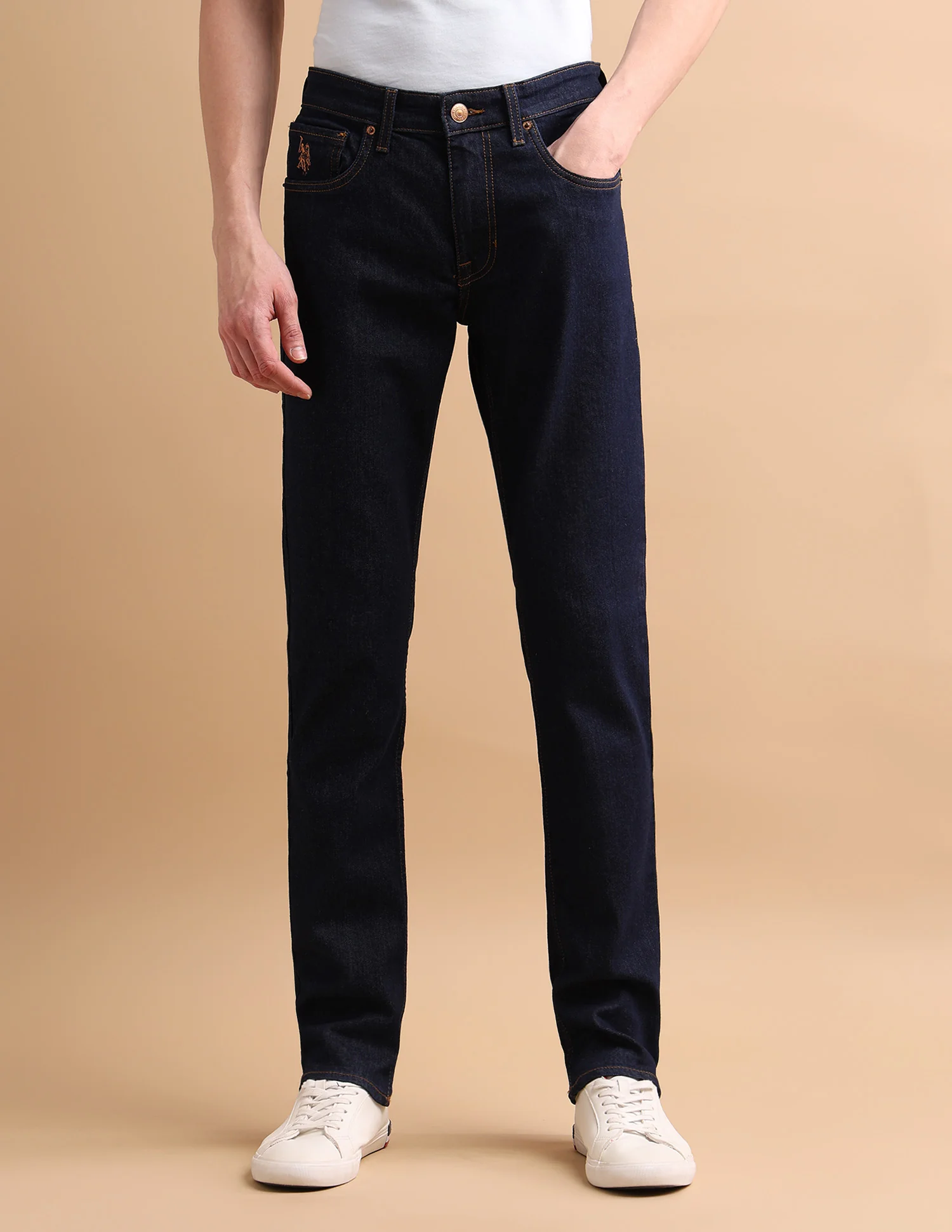 Brandon Slim Tapered Fit Blue Jeans - Image 6
