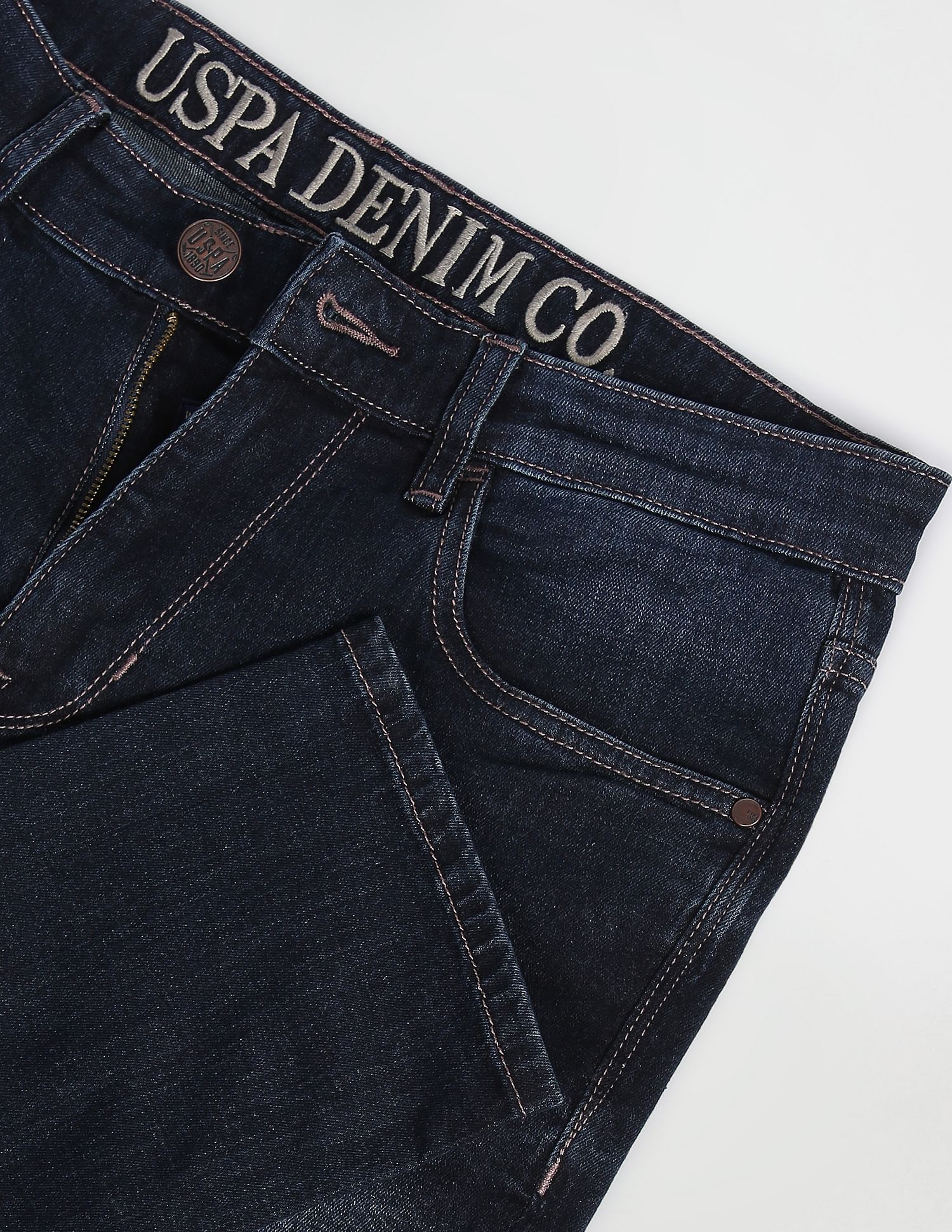 Brandon Slim Tapered Fit Dark Wash Jeans - Image 2