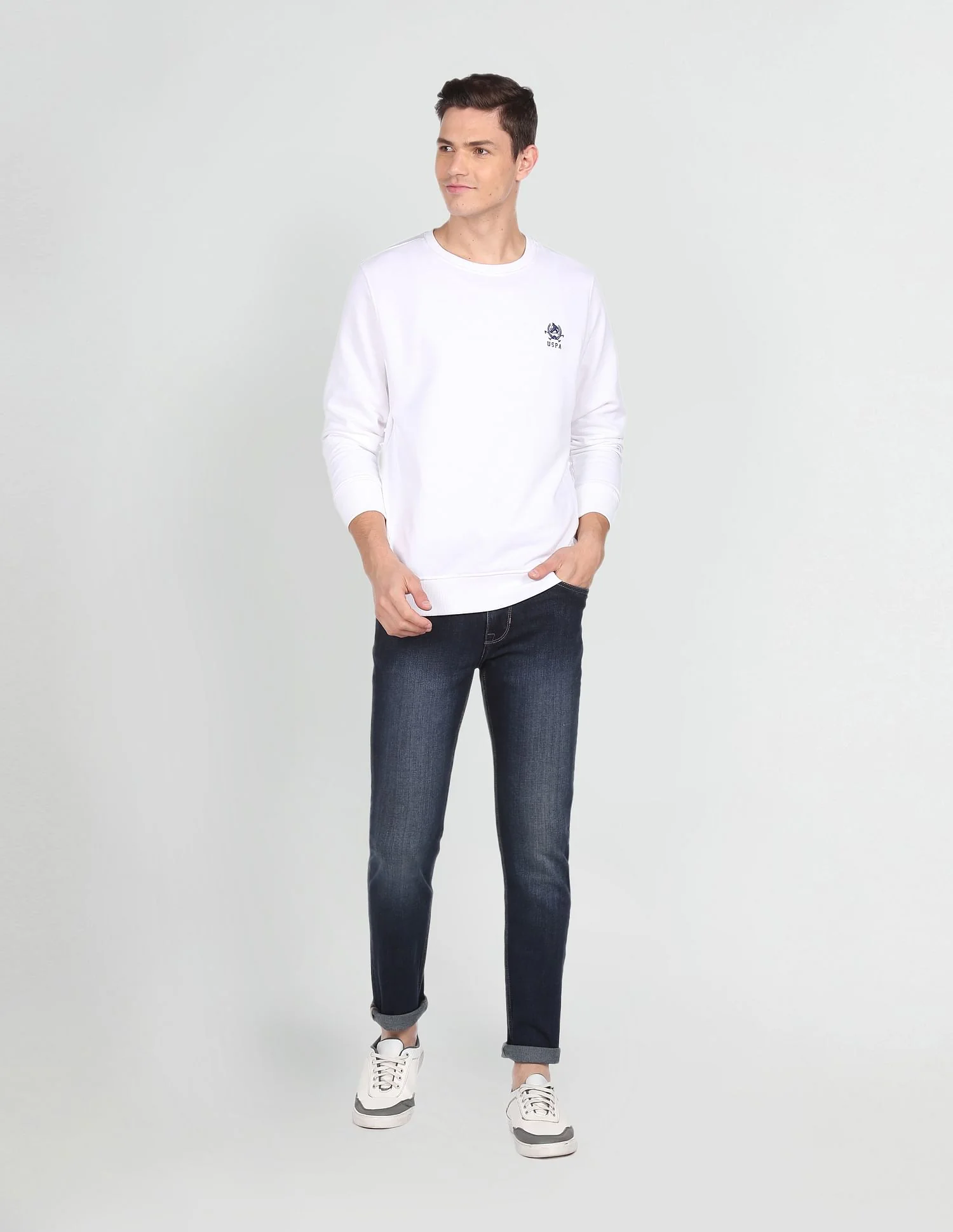 Brandon Slim Tapered Fit Dark Wash Jeans - Image 3