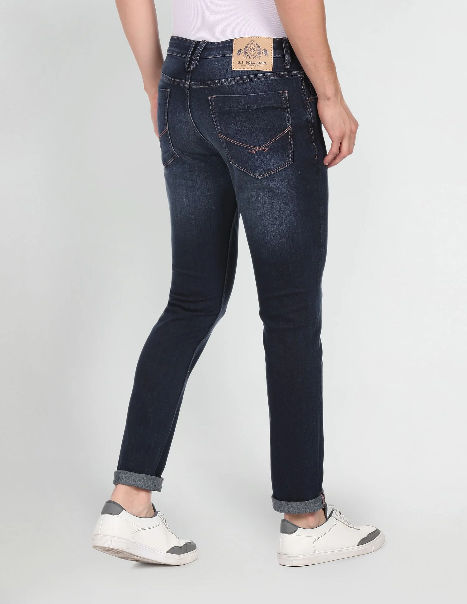 Brandon Slim Tapered Fit Dark Wash Jeans - Image 5
