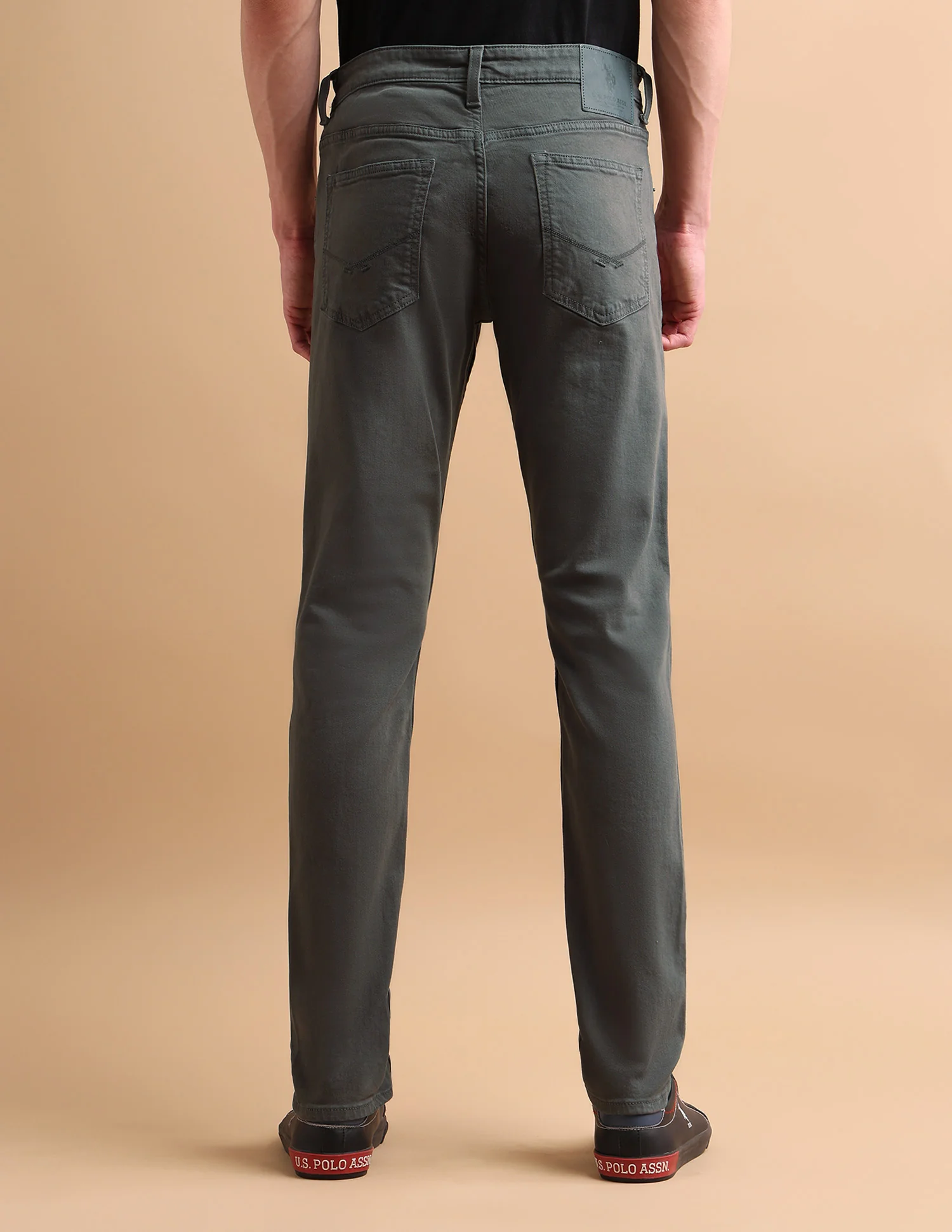 Brandon Slim Tapered Fit Green Jeans - Image 5