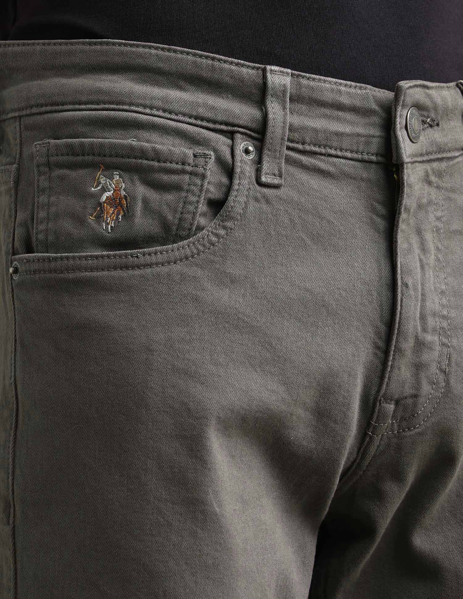 Brandon Slim Tapered Fit Green Jeans - Image 7