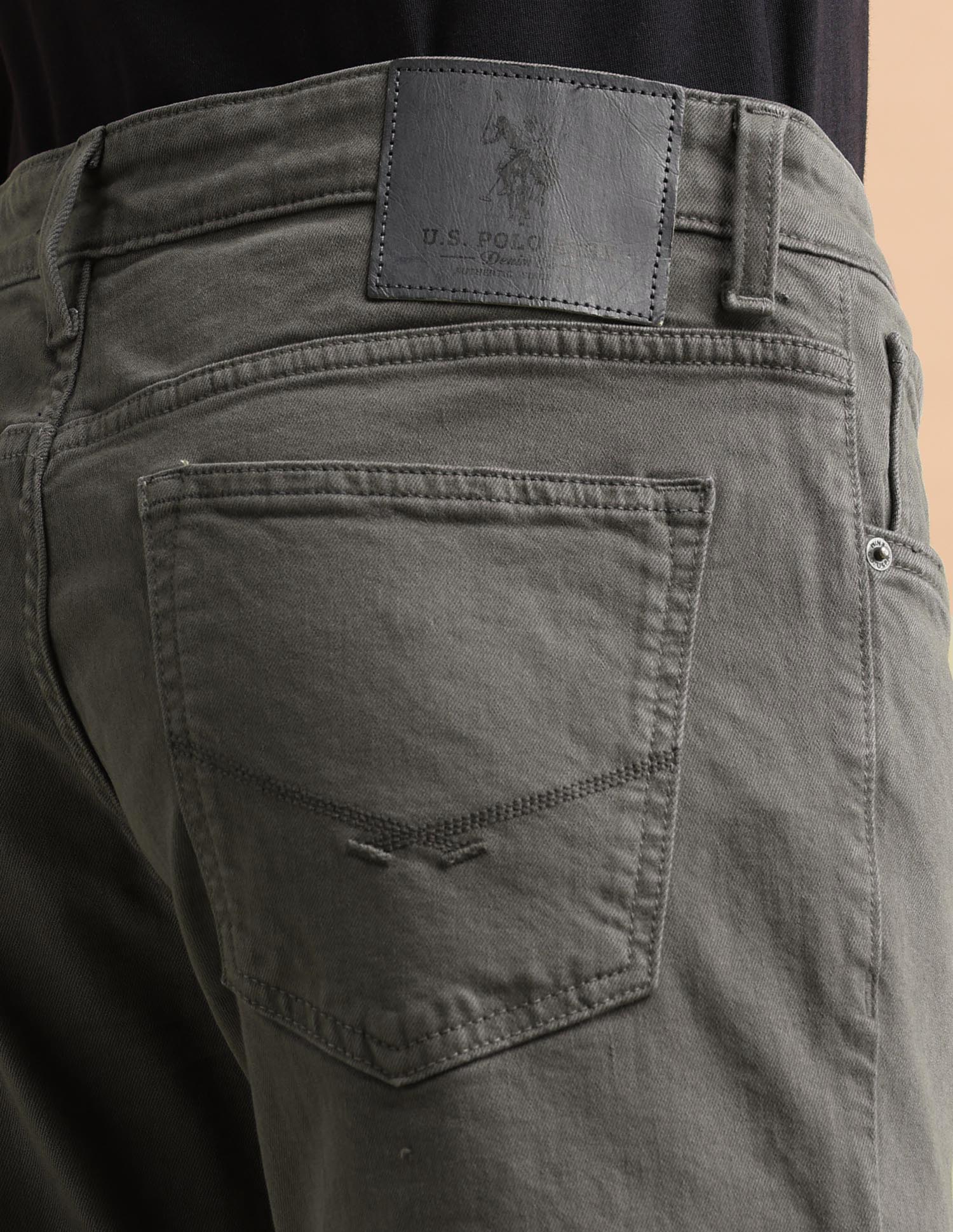 Brandon Slim Tapered Fit Green Jeans - Image 8
