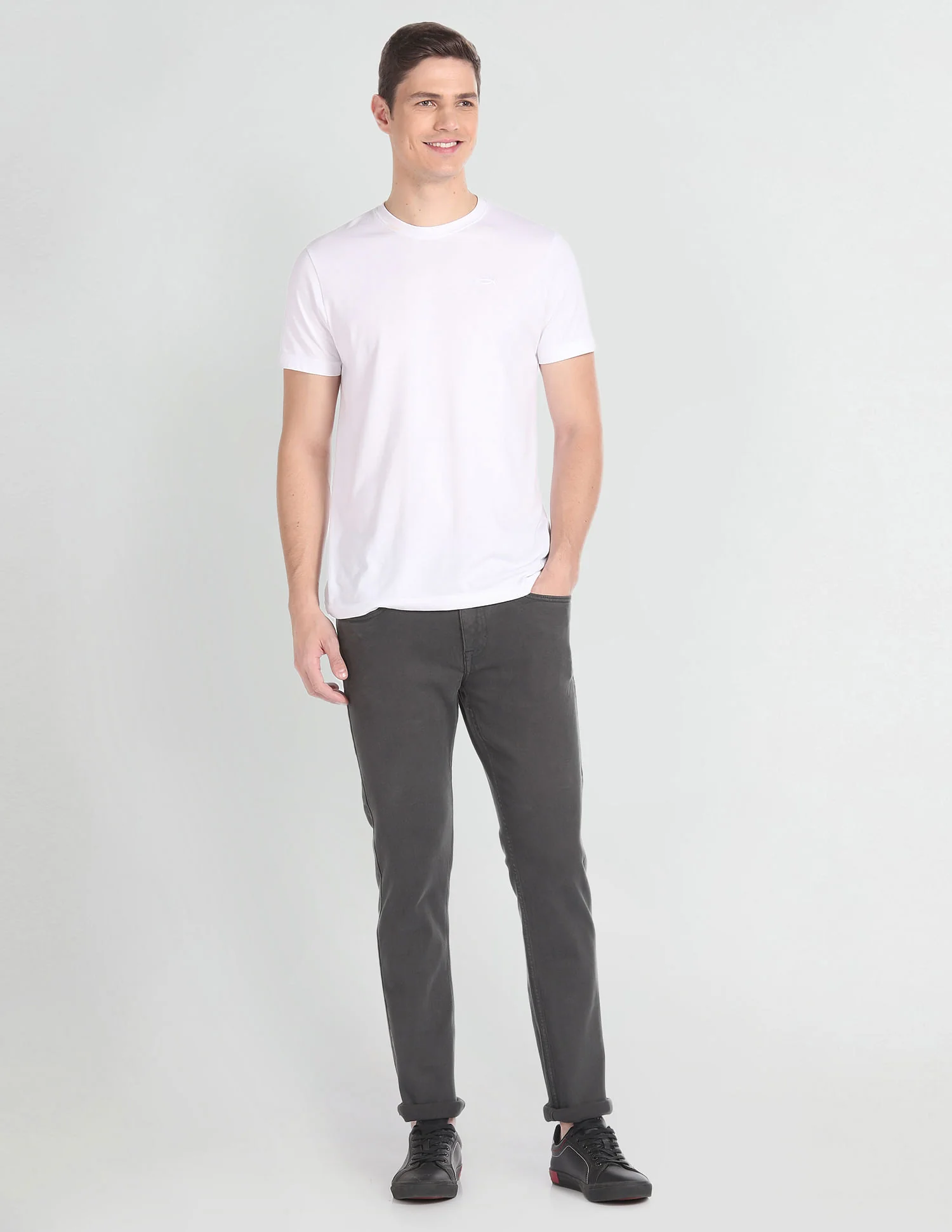 Brandon Slim Tapered Fit Grey Jeans - Image 3