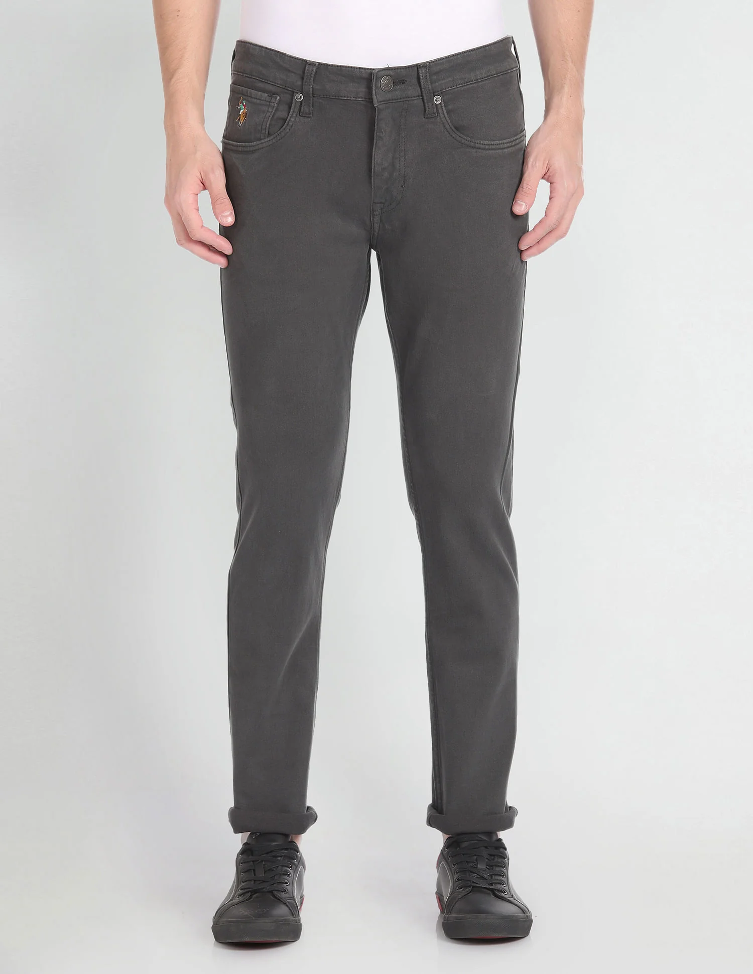 Brandon Slim Tapered Fit Grey Jeans - Image 6