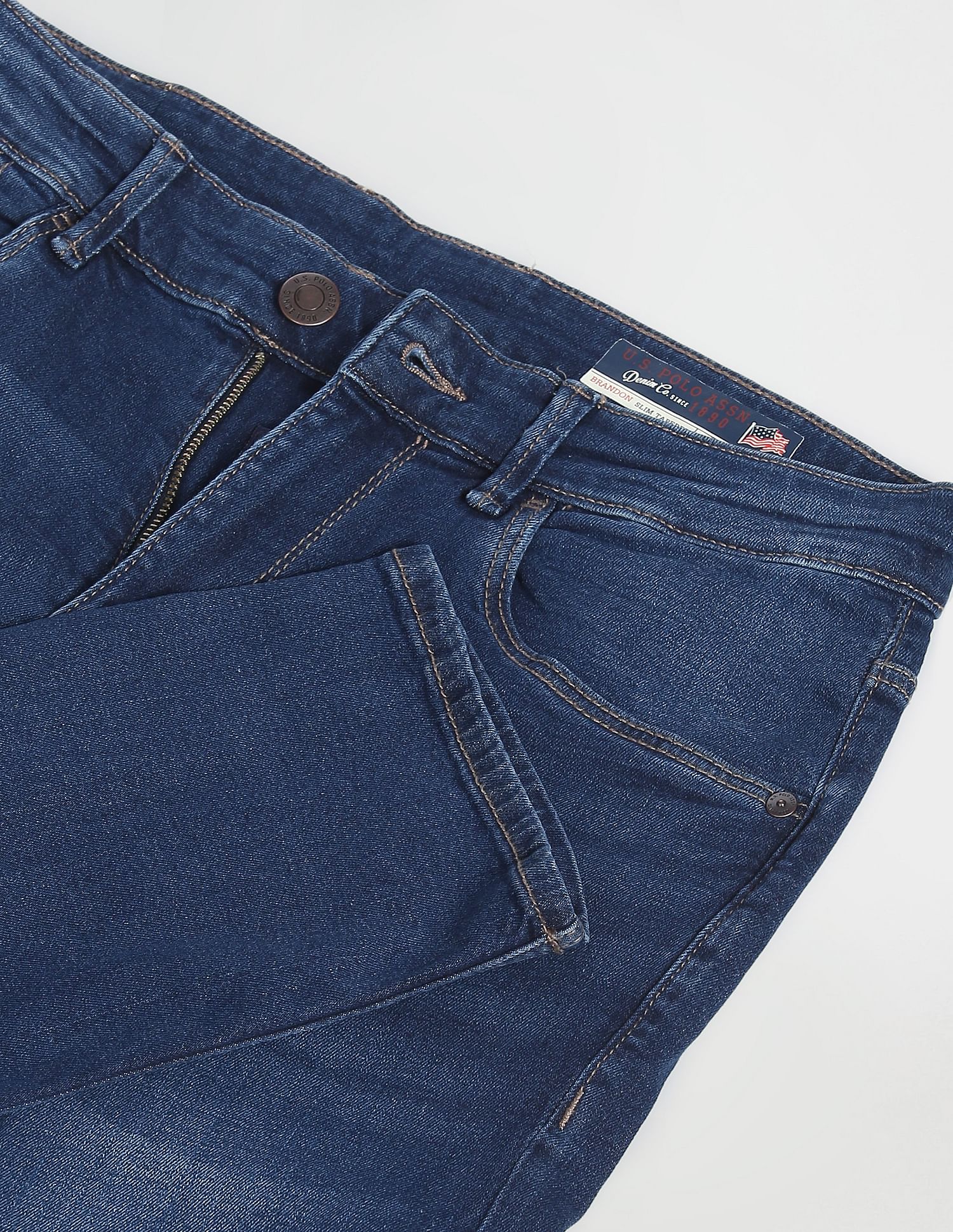 Brandon Slim Tapered Fit Stone Wash Jeans - Image 2