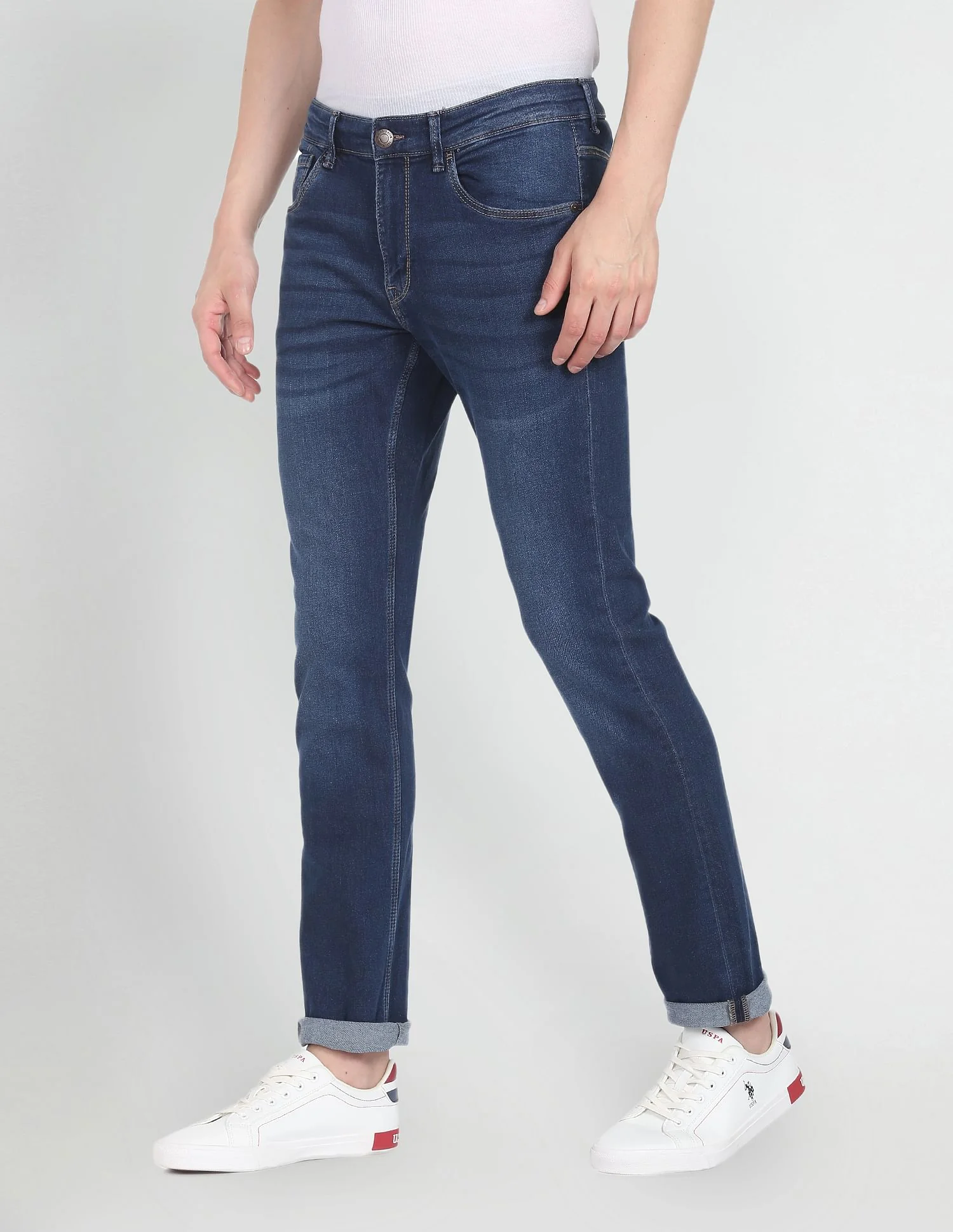 Brandon Slim Tapered Fit Stone Wash Jeans - Image 4