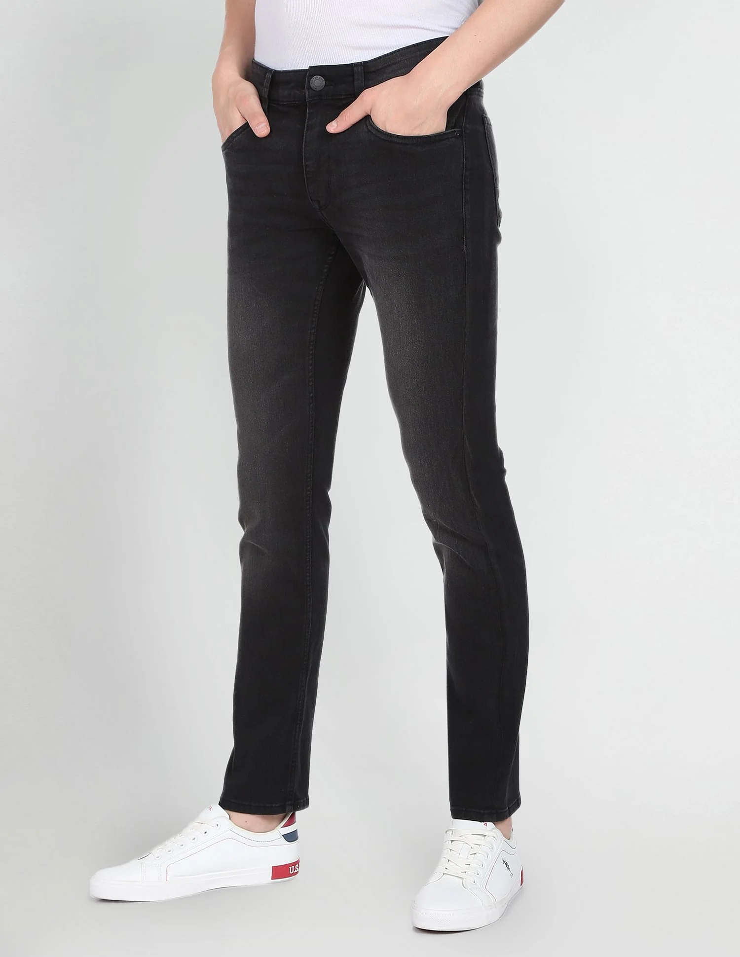 Brandon Slim Tapered Fit Stone Wash Jeans - Image 4