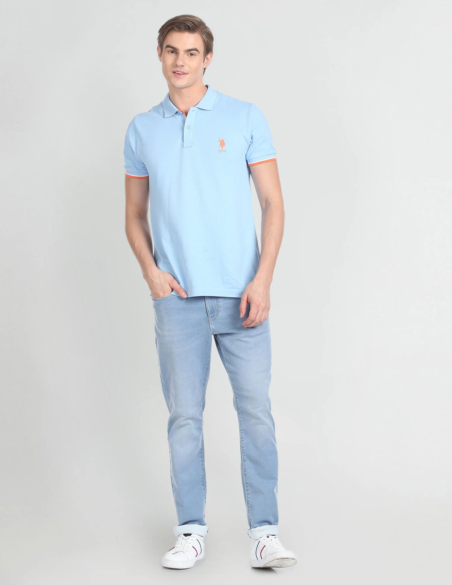 Brandon Slim Tapered Fit Stone Wash Jeans - Image 3