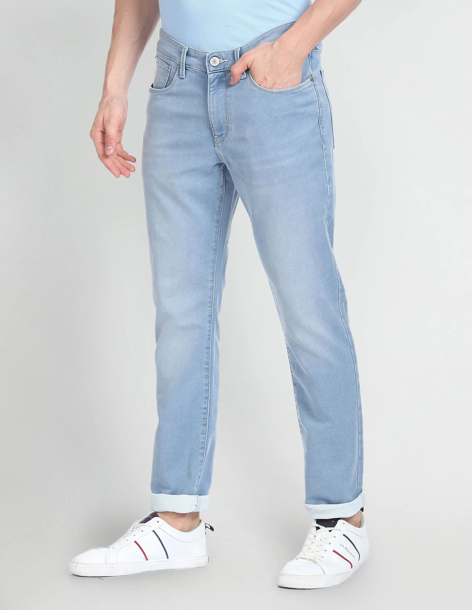 Brandon Slim Tapered Fit Stone Wash Jeans - Image 4