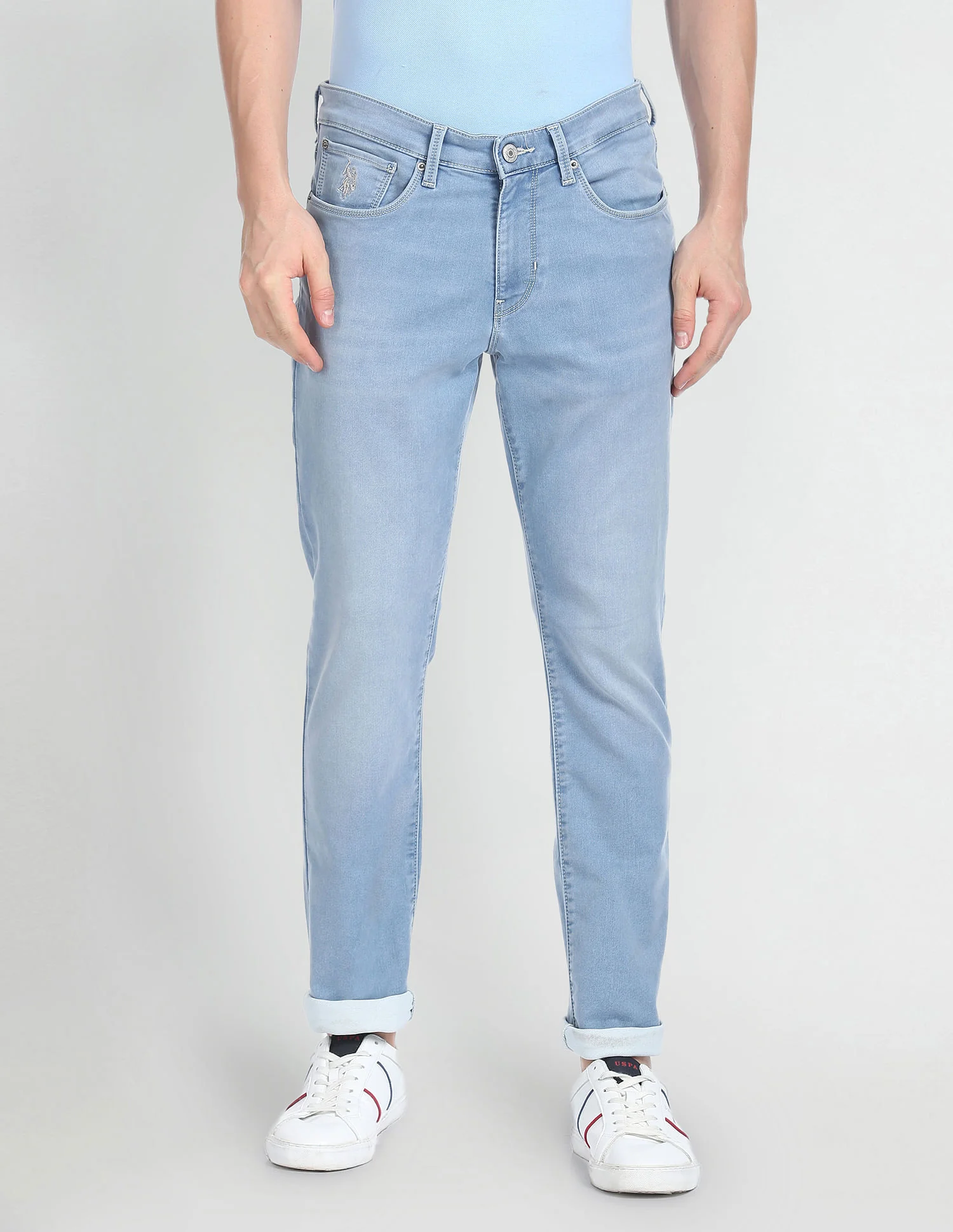 Brandon Slim Tapered Fit Stone Wash Jeans - Image 6