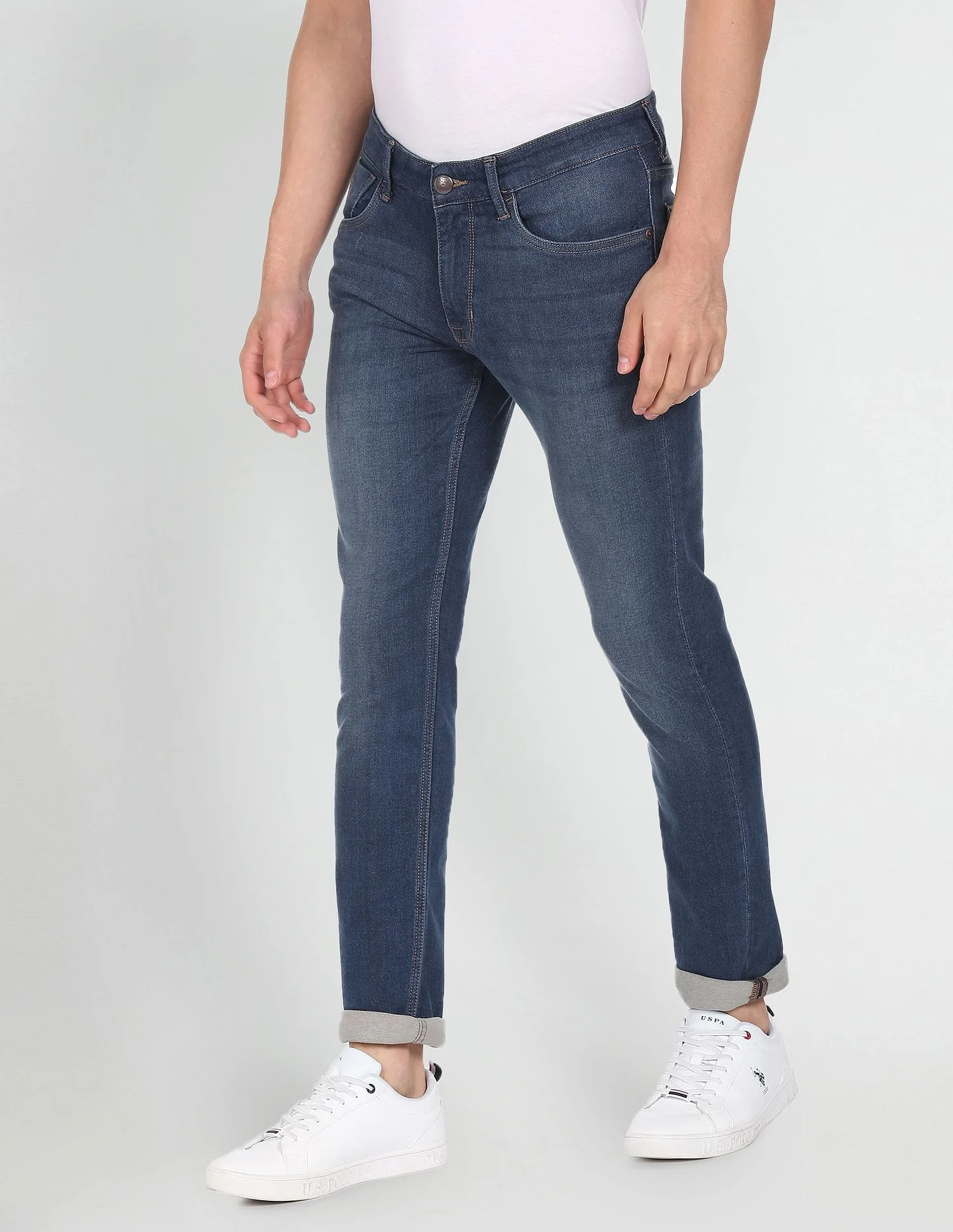 Brandon Slim Tapered Fit Stone Wash Jeans - Image 4