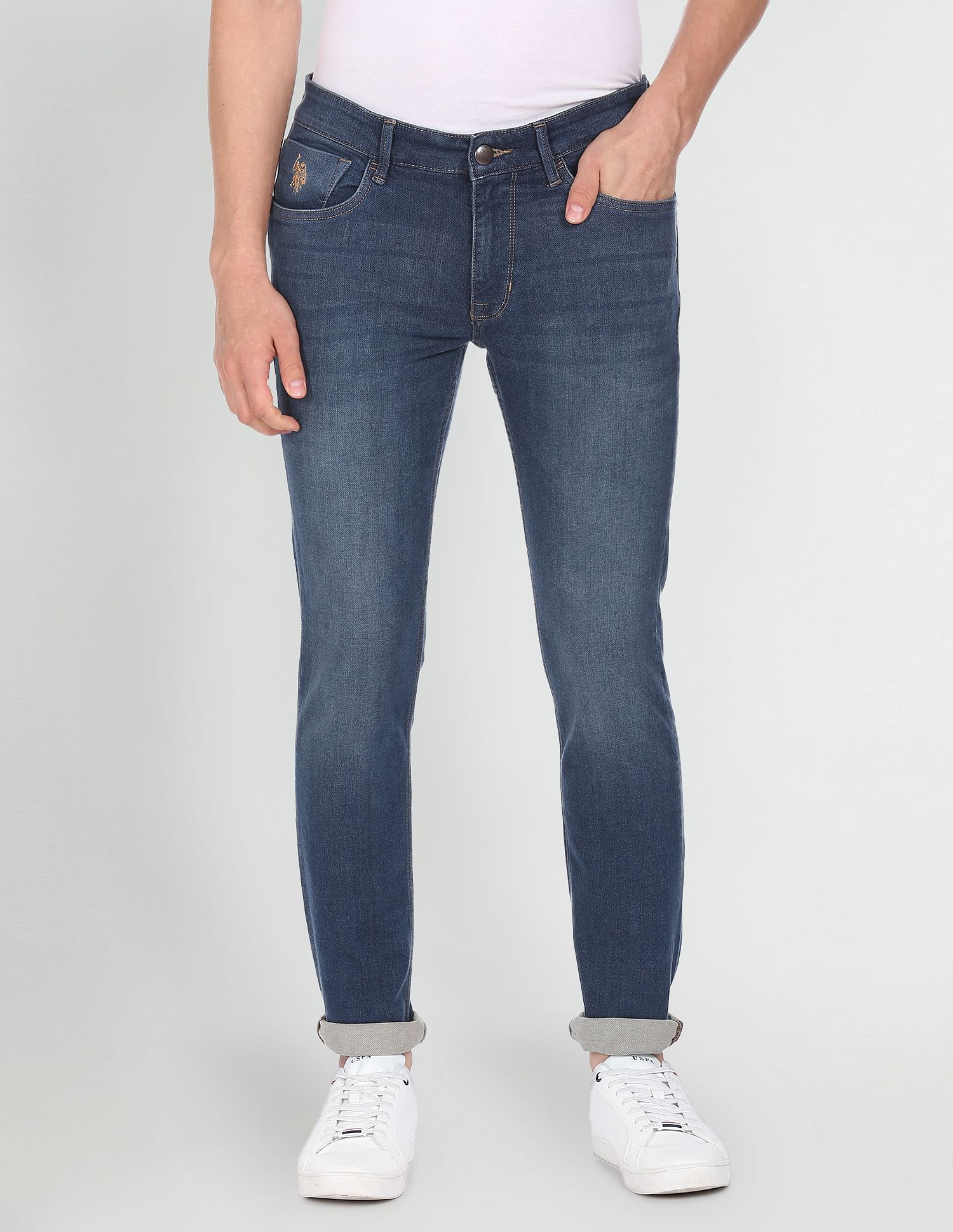 Brandon Slim Tapered Fit Stone Wash Jeans - Image 6