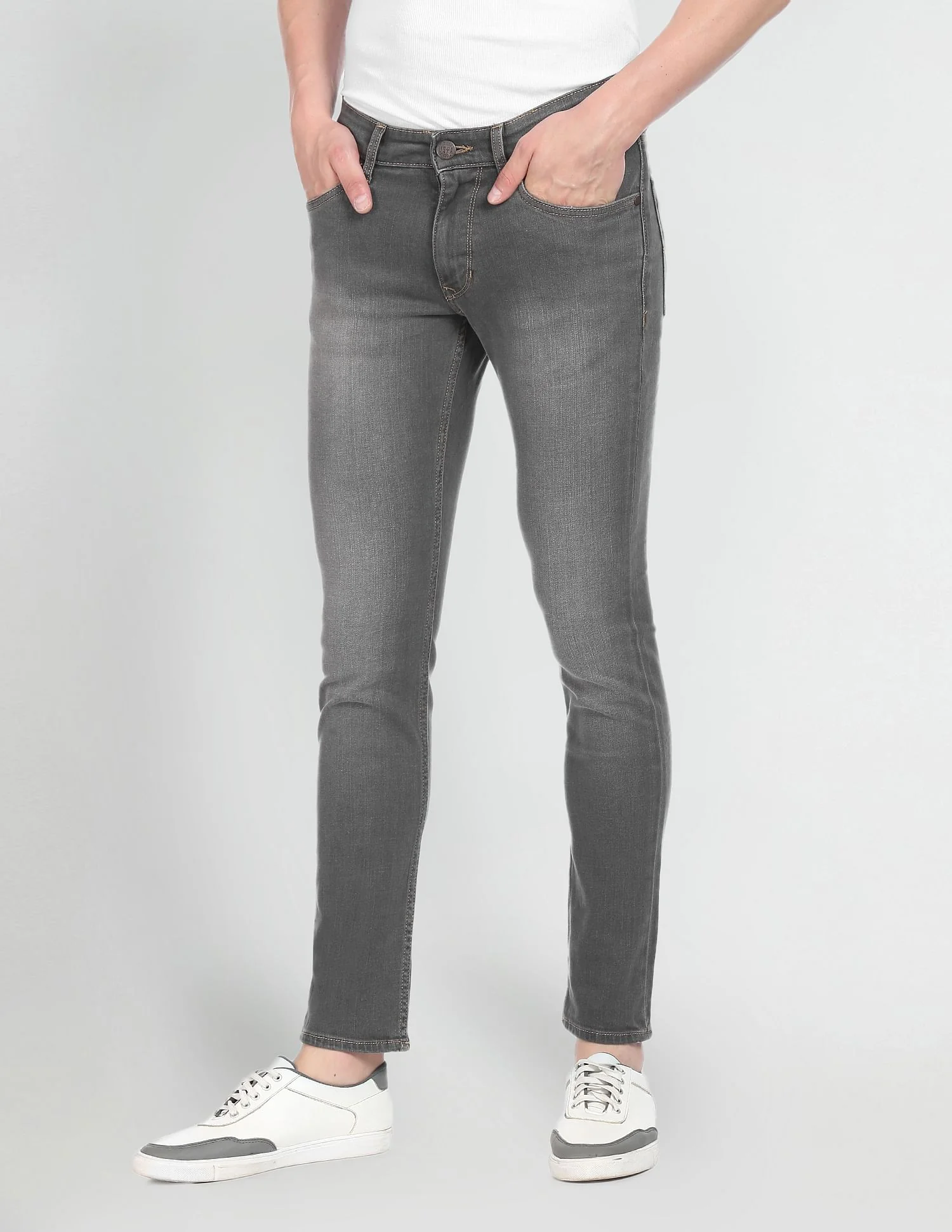 Brandon Slim Tapered Fit Stone Wash Jeans - Image 4