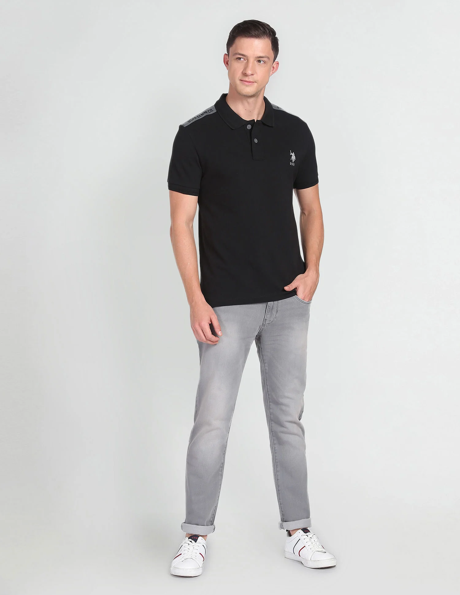 Brandon Slim Tapered Stone Wash Jeans - Image 3