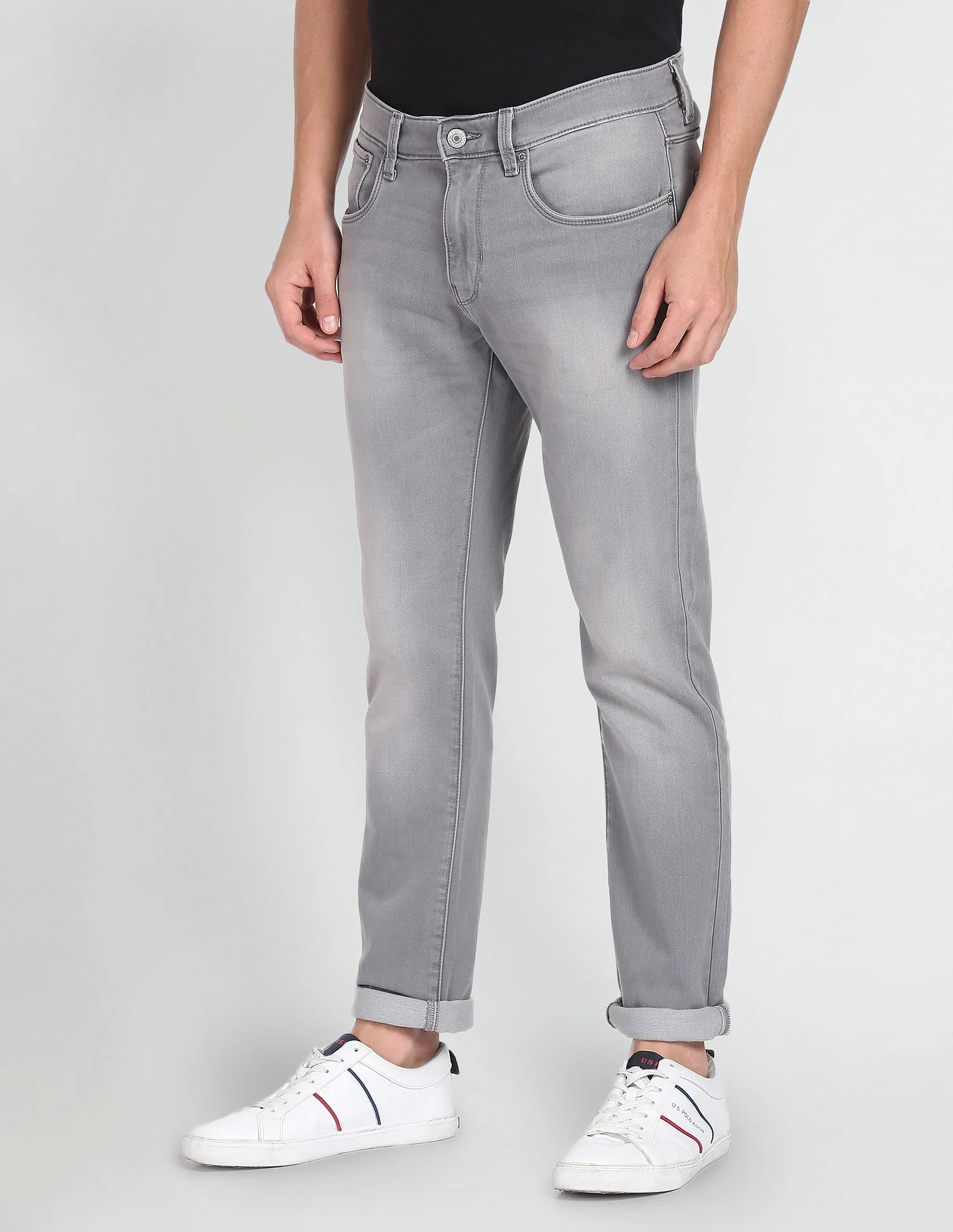 Brandon Slim Tapered Stone Wash Jeans - Image 4