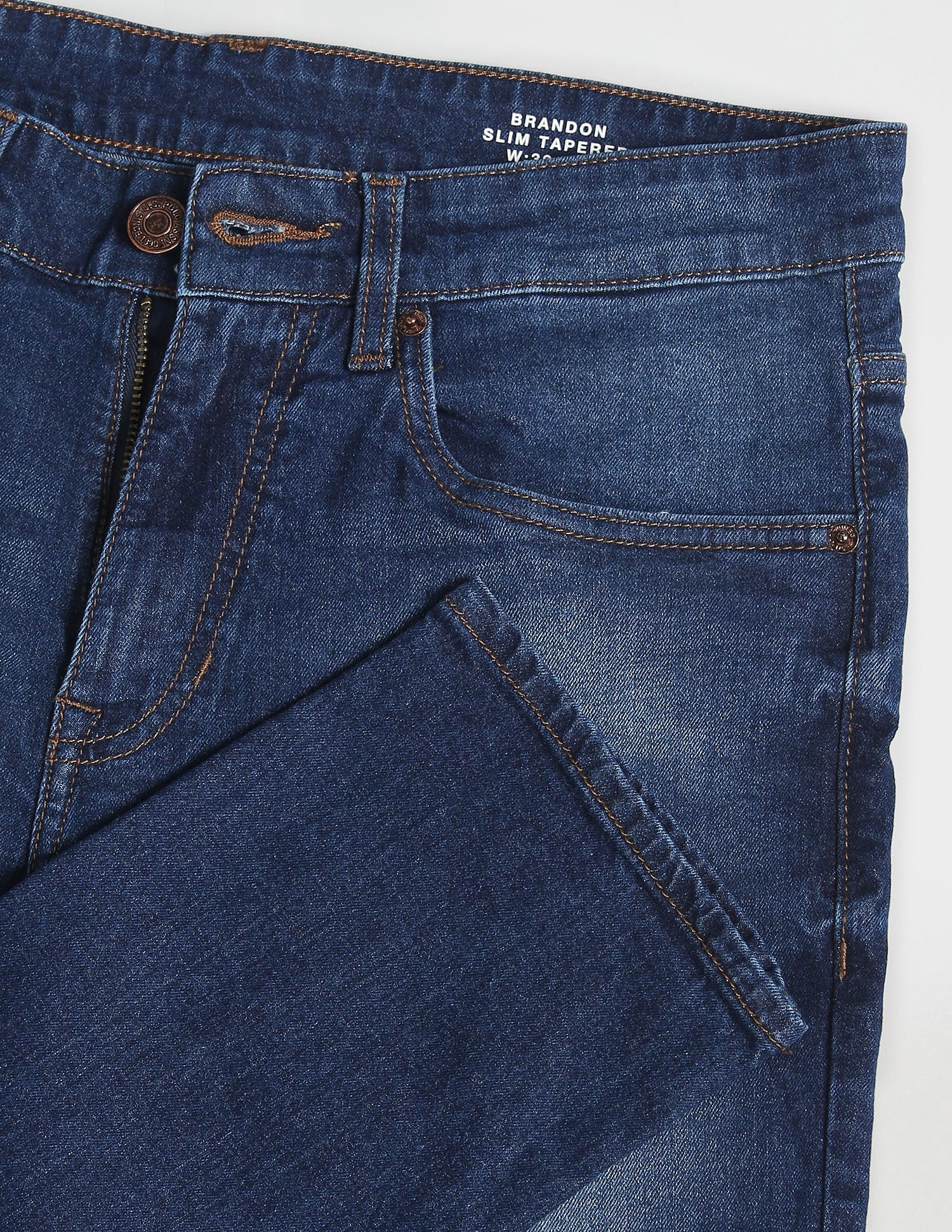 Brandon Slim Tapered Stone Wash Jeans - Image 2