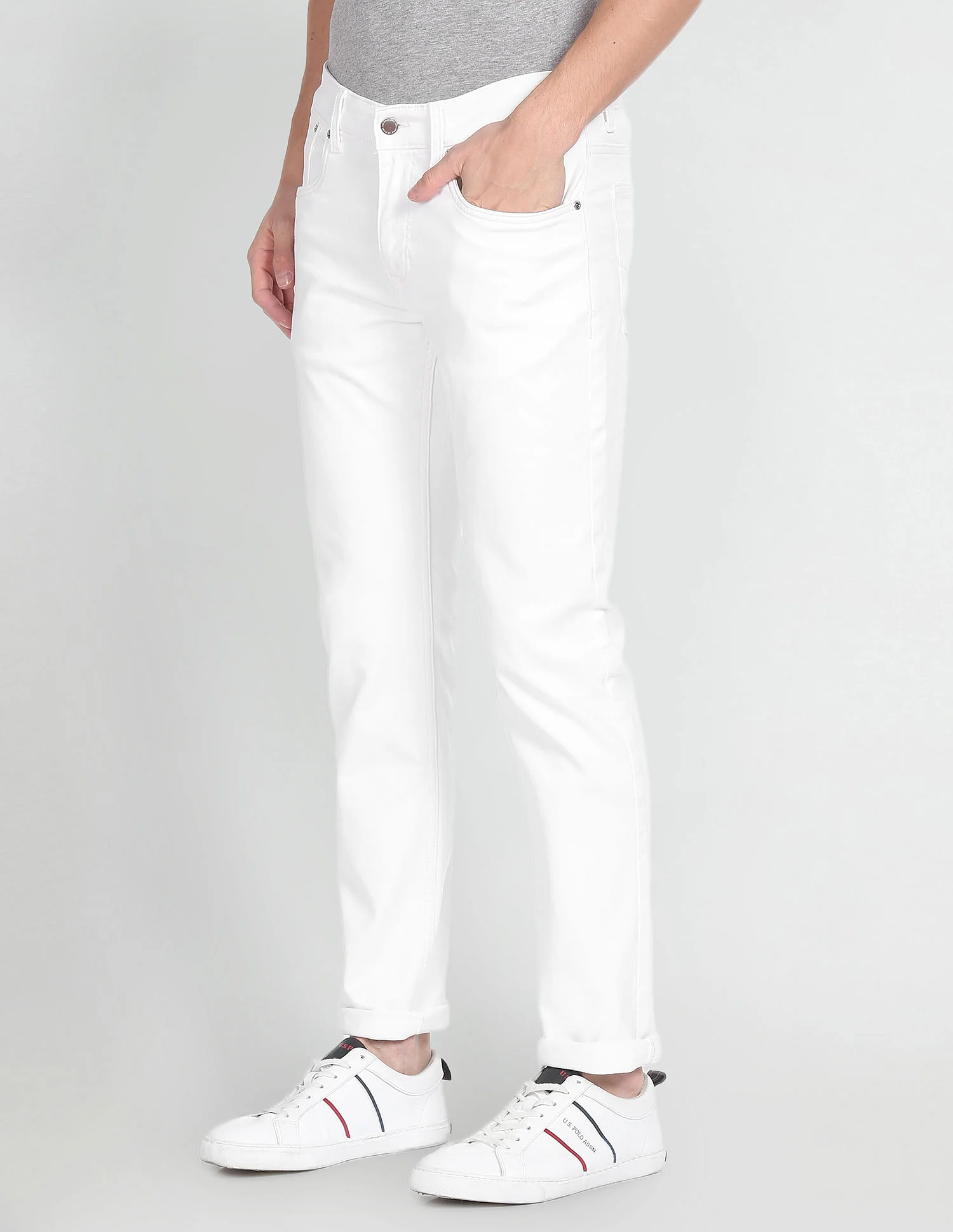 Brandon Slim Tapered Twill Jeans - Image 4