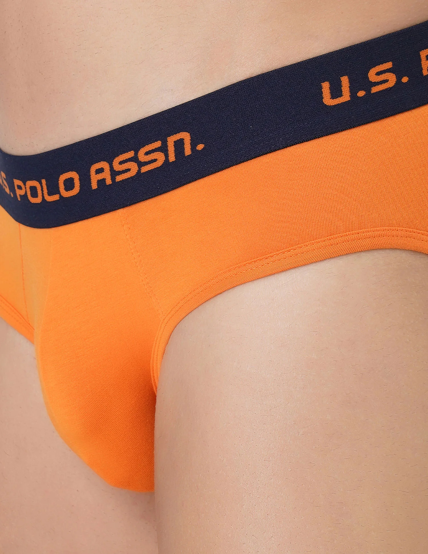 Brushed Elastic Cotton Stretch IYAJ Briefs - Pack Of 2 - Image 4
