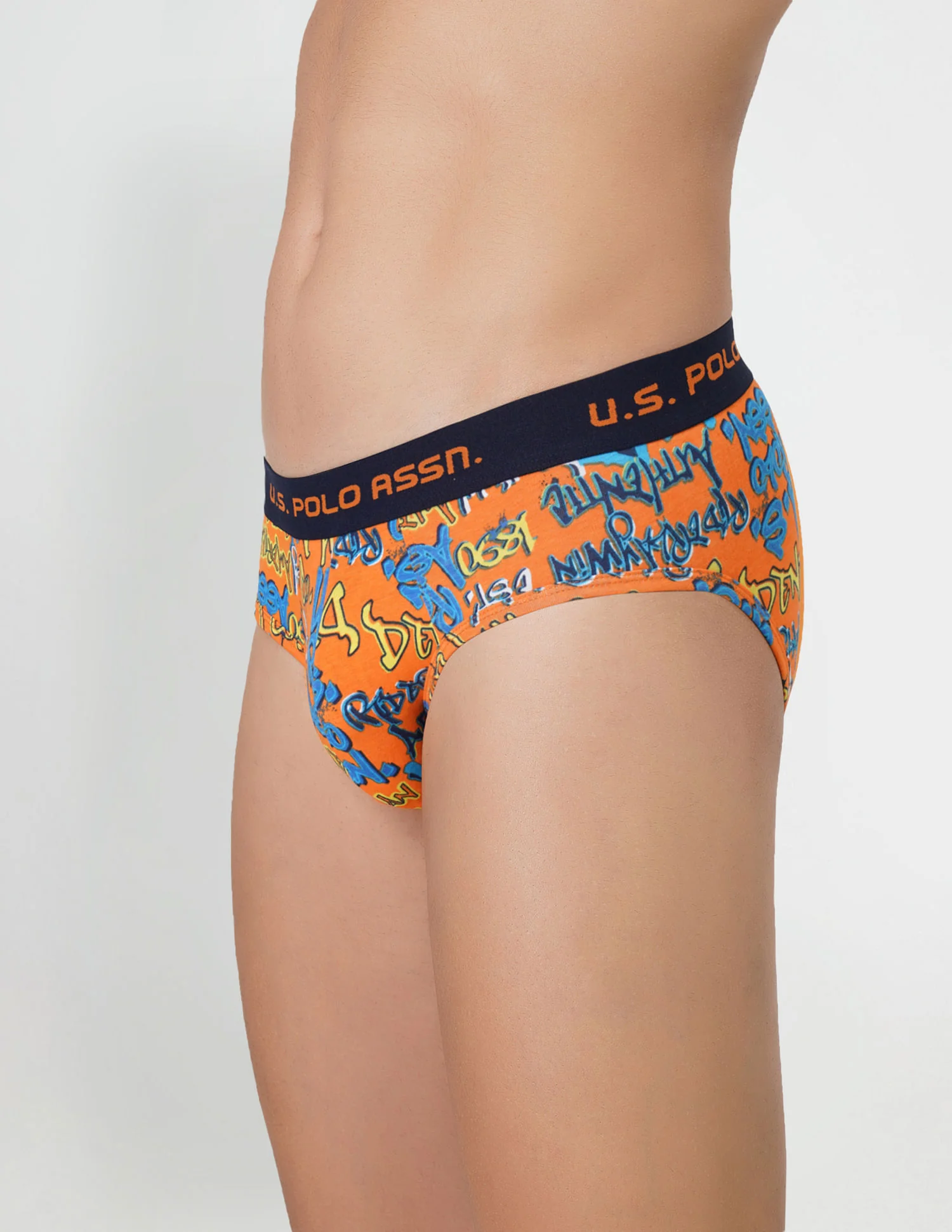 Brushed Elastic Cotton Stretch IYAJ Briefs - Pack Of 2 - Image 2