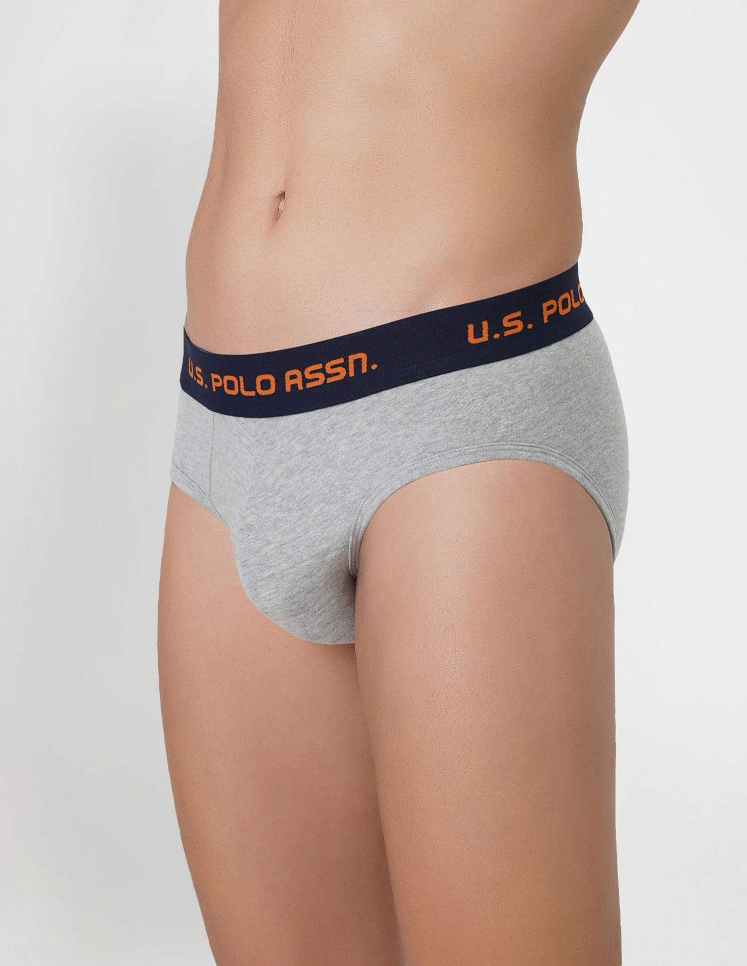Brushed Elastic Cotton Stretch IYAJ Briefs - Pack Of 2 - Image 6