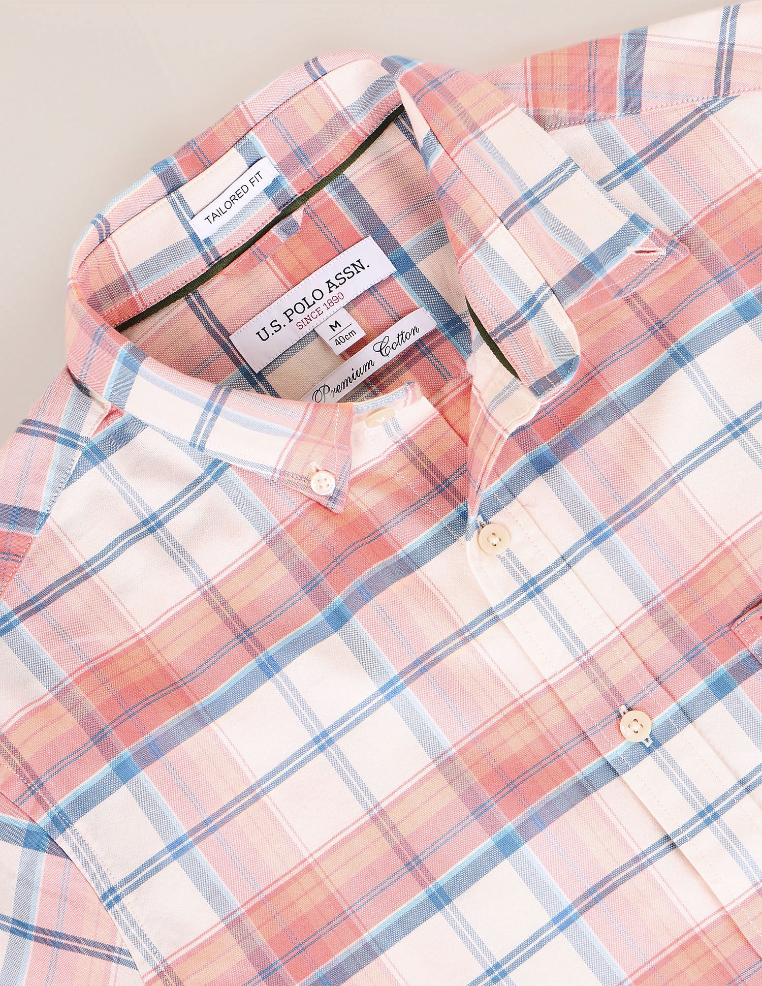 Button Down Collar Checked Shirt - Image 2