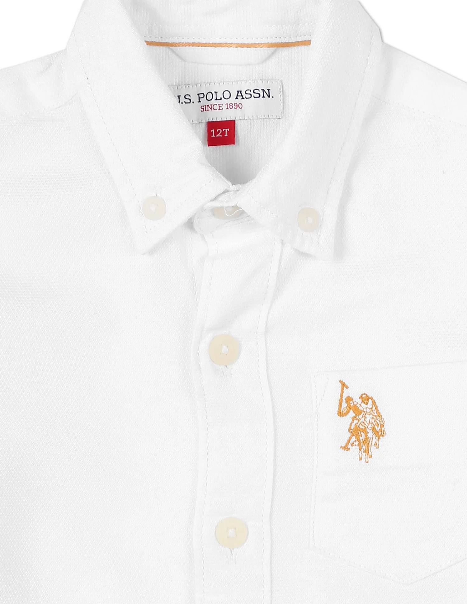 Button Down Collar Cotton Shirt - Image 3