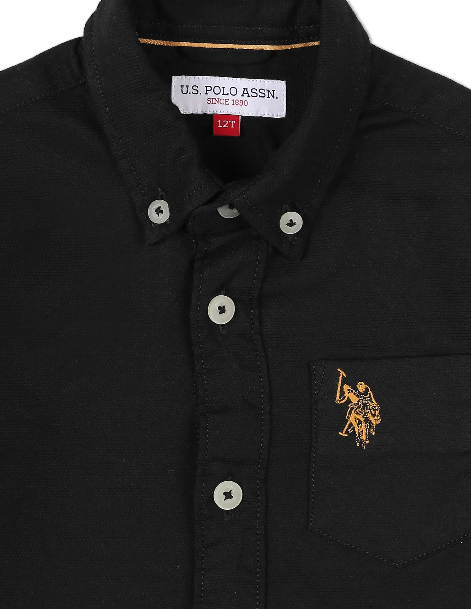 Button Down Collar Cotton Shirt - Image 3