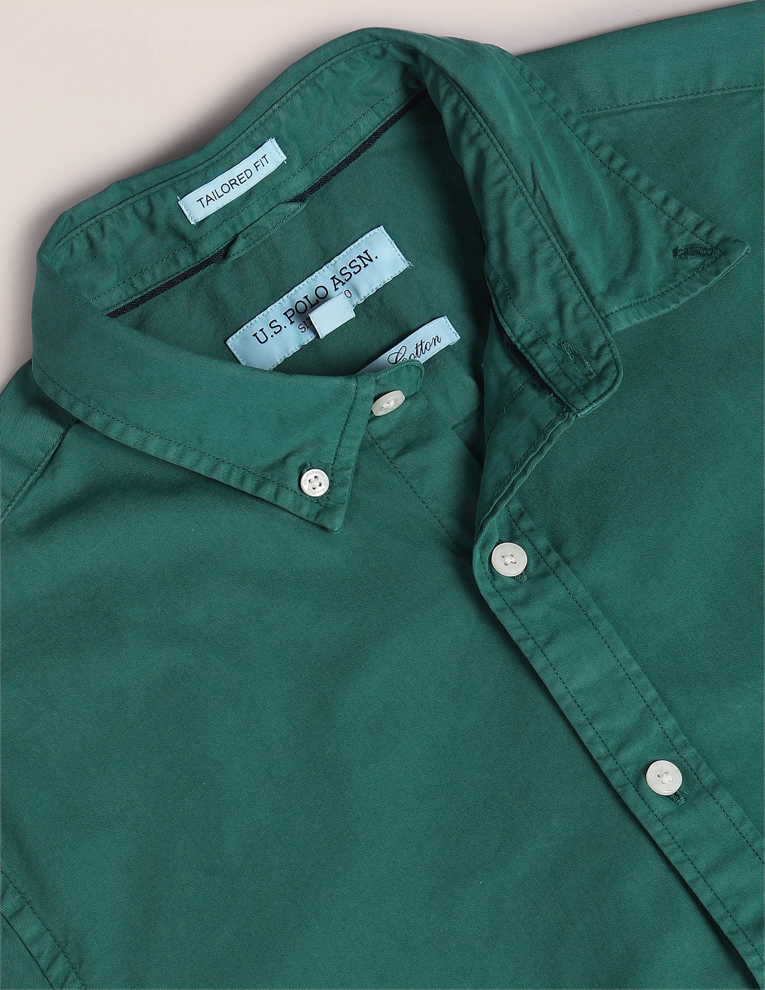 Button Down Collar Dyed Shirt - Image 2