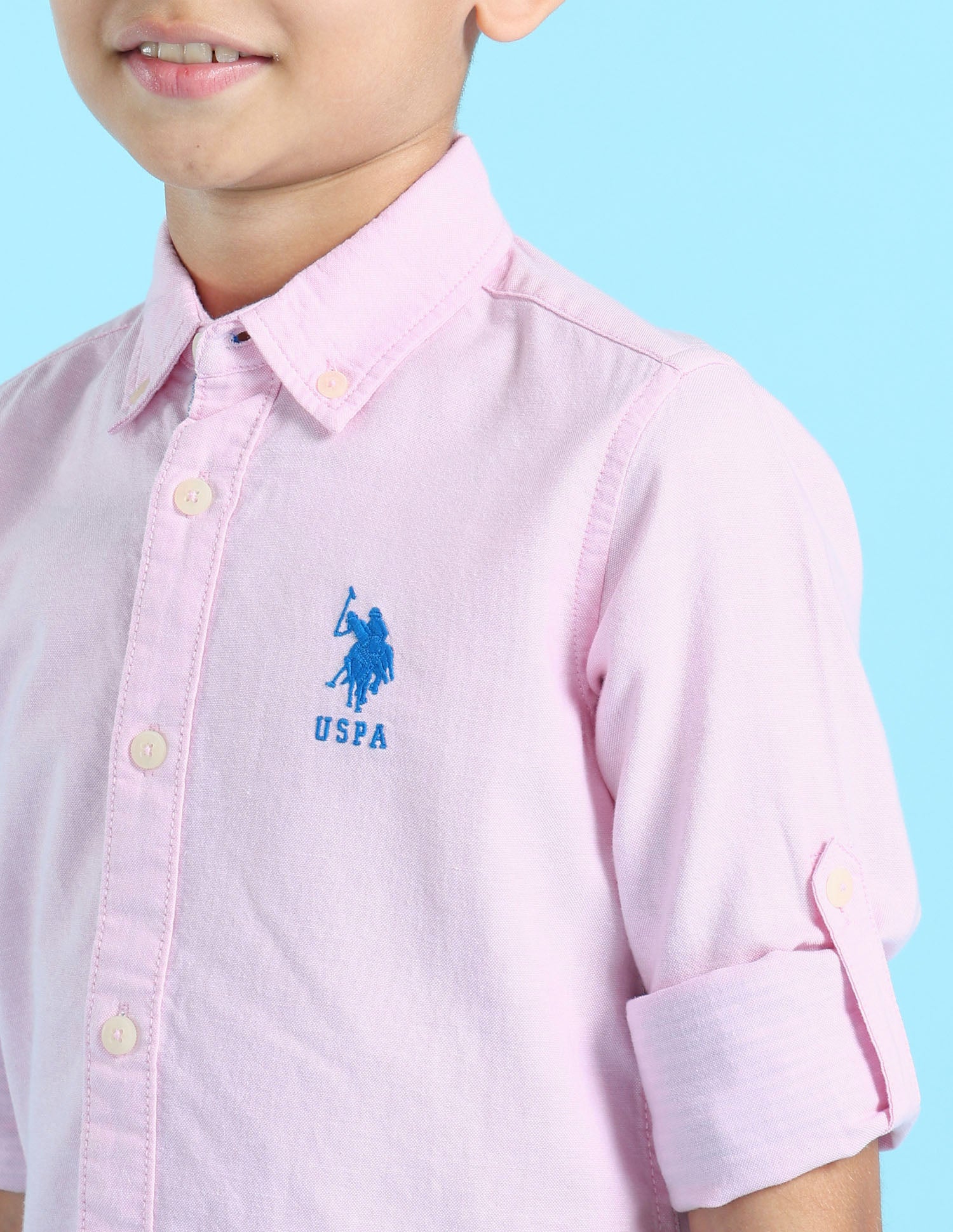 Button Down Collar Solid Casual Shirt - Image 5