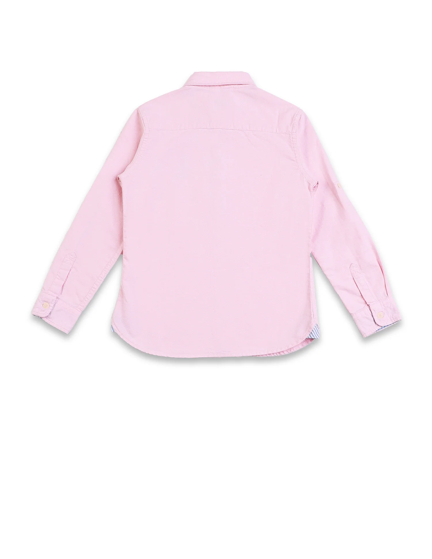 Button Down Collar Solid Casual Shirt - Image 7