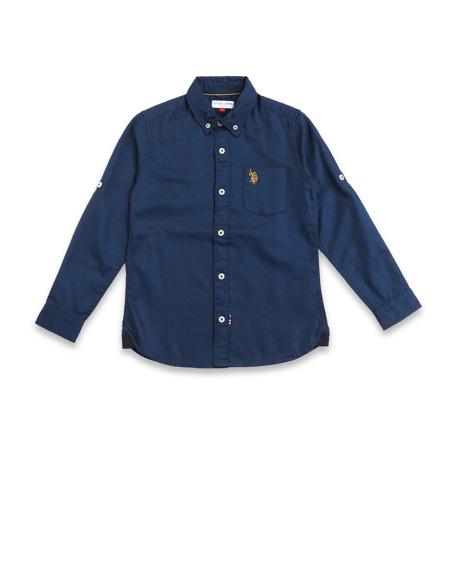 Button Down Collar Solid Shirt - Image 6