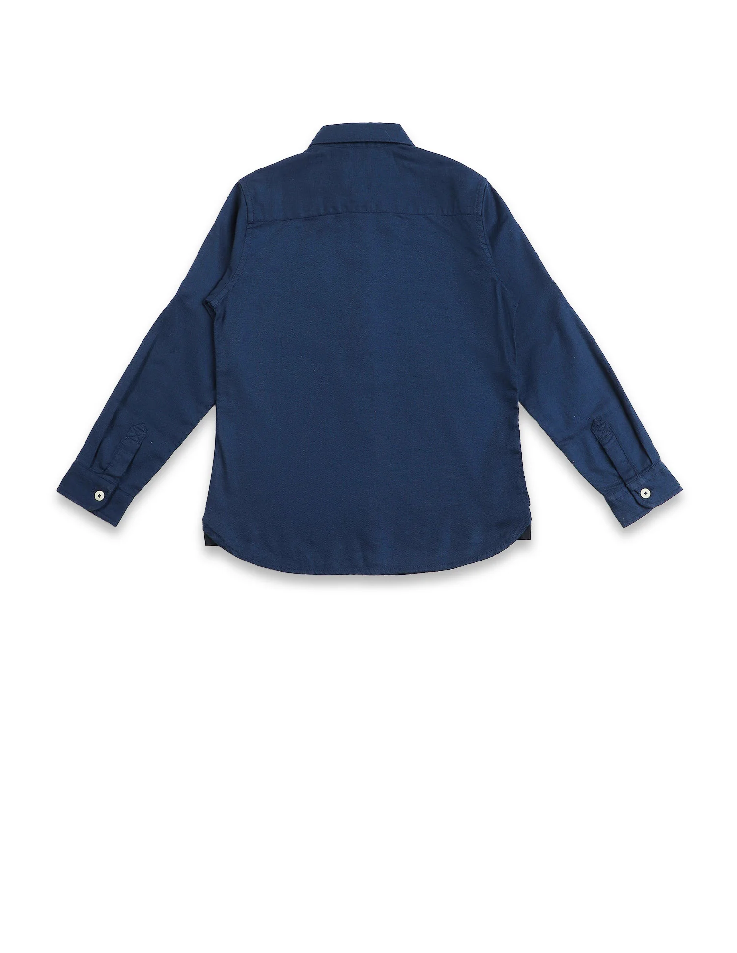 Button Down Collar Solid Shirt - Image 7