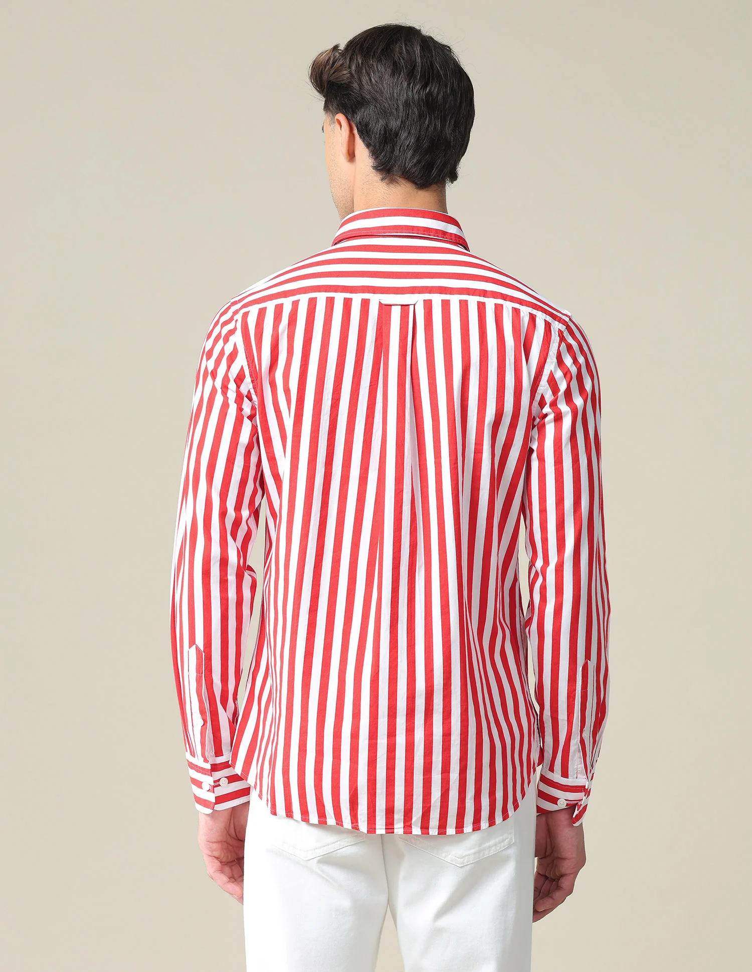 Chest Pocket Vertical Stripe Shirt - Image 5