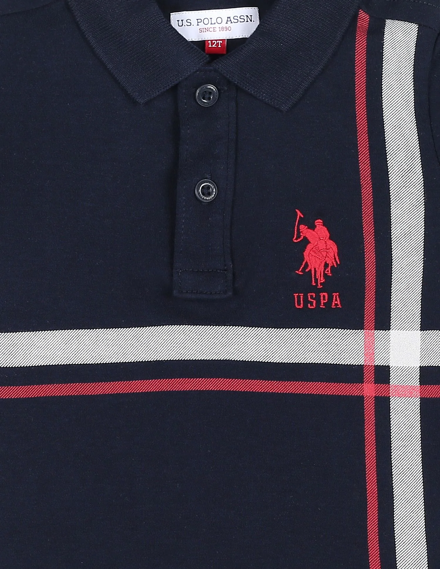 Classic Stripe Cotton Polo Shirt - Image 3