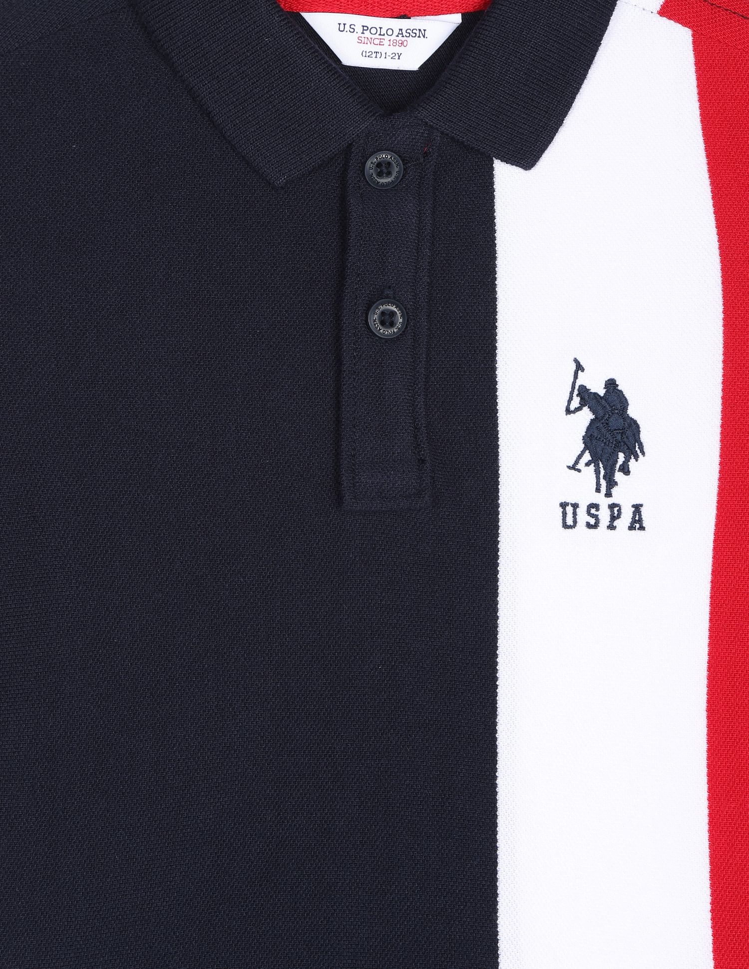 Colour Block Cotton Coordinate Polo Shirt - Image 3