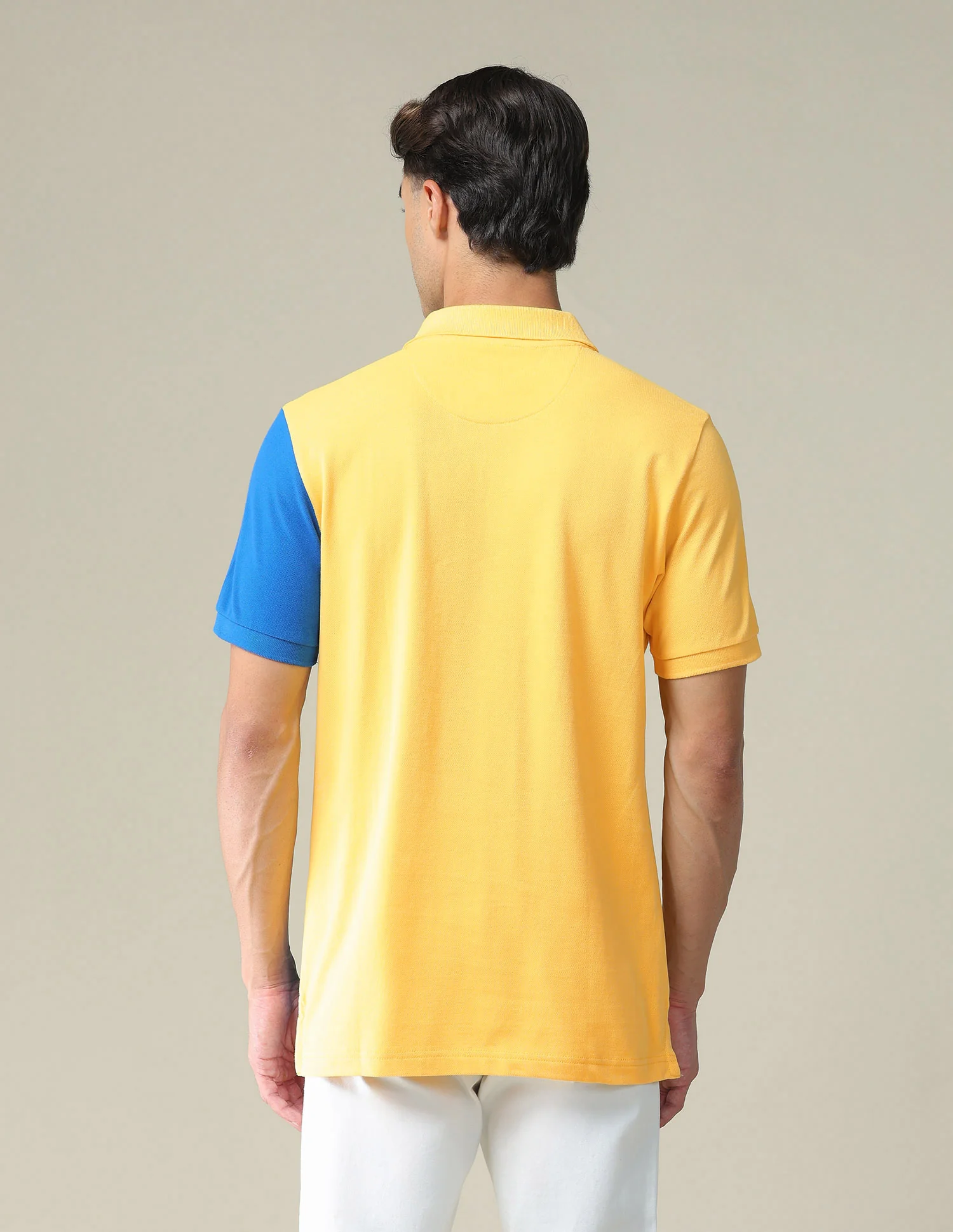 Colour Block Cotton Polo Shirt - Image 5