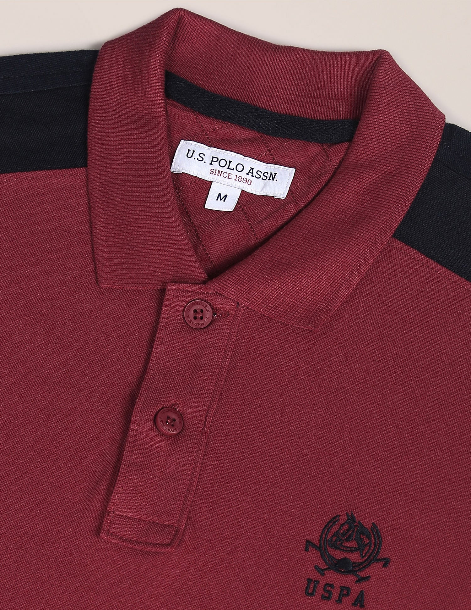 Colour Block Cotton Polo Shirt - Image 2