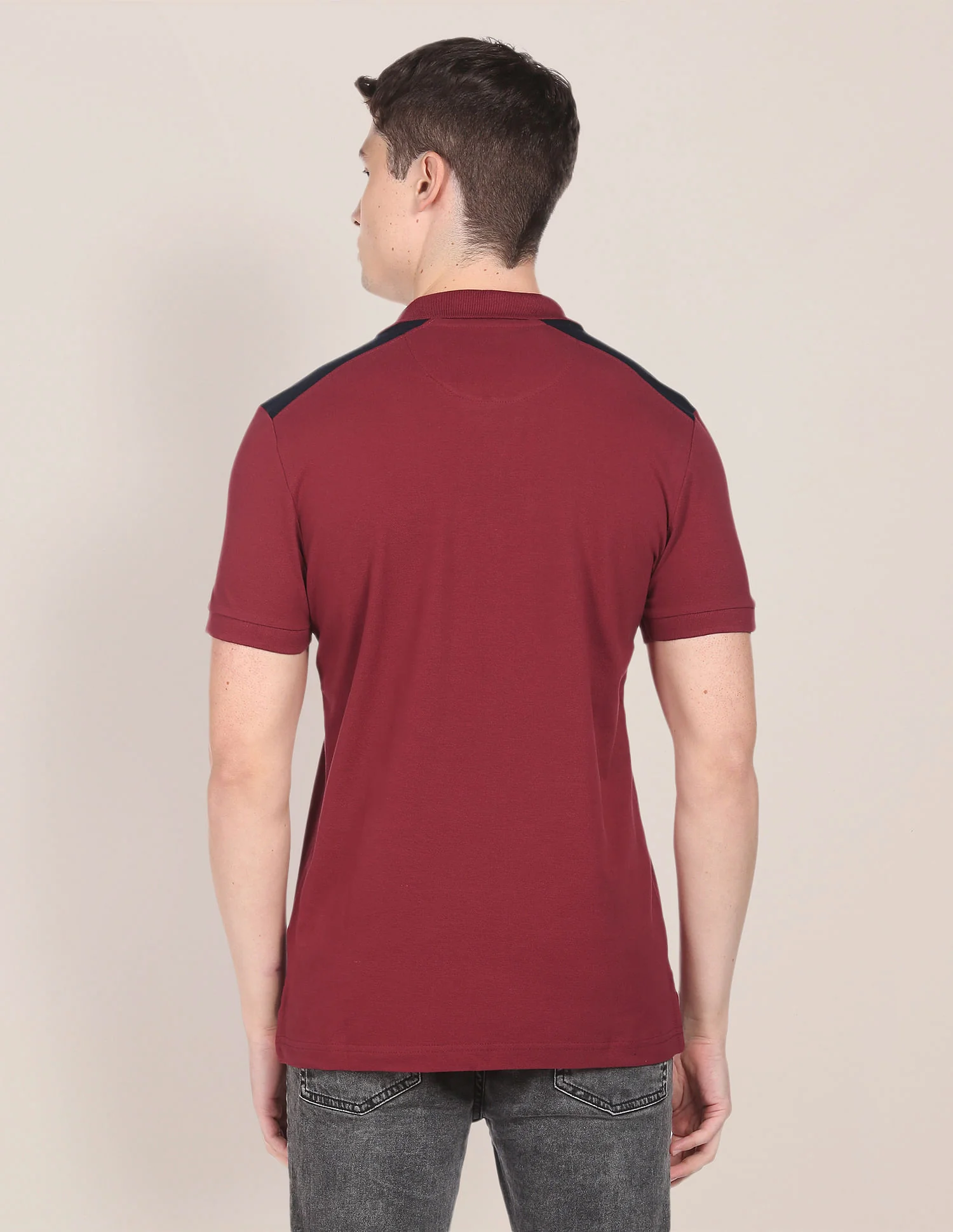 Colour Block Cotton Polo Shirt - Image 5