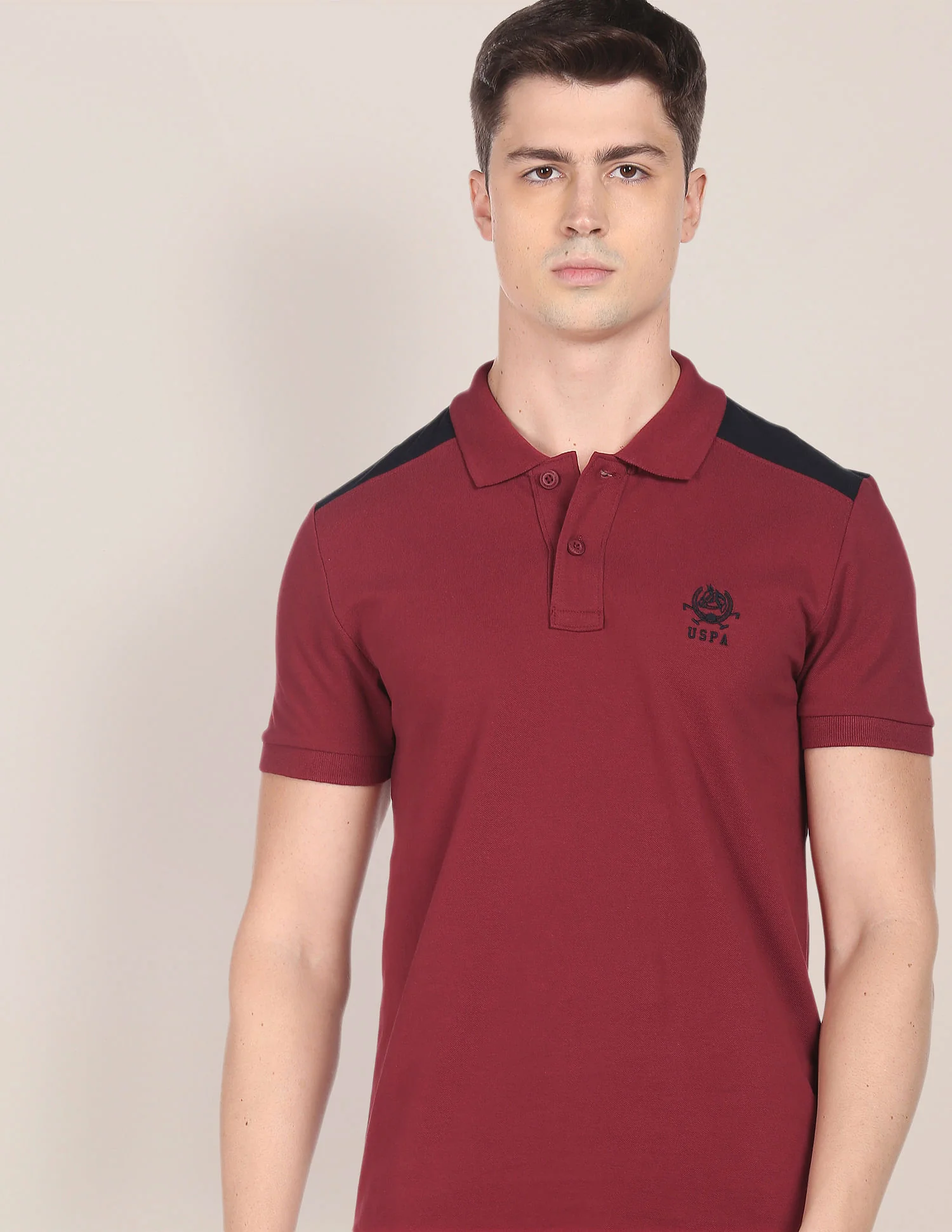Colour Block Cotton Polo Shirt - Image 6