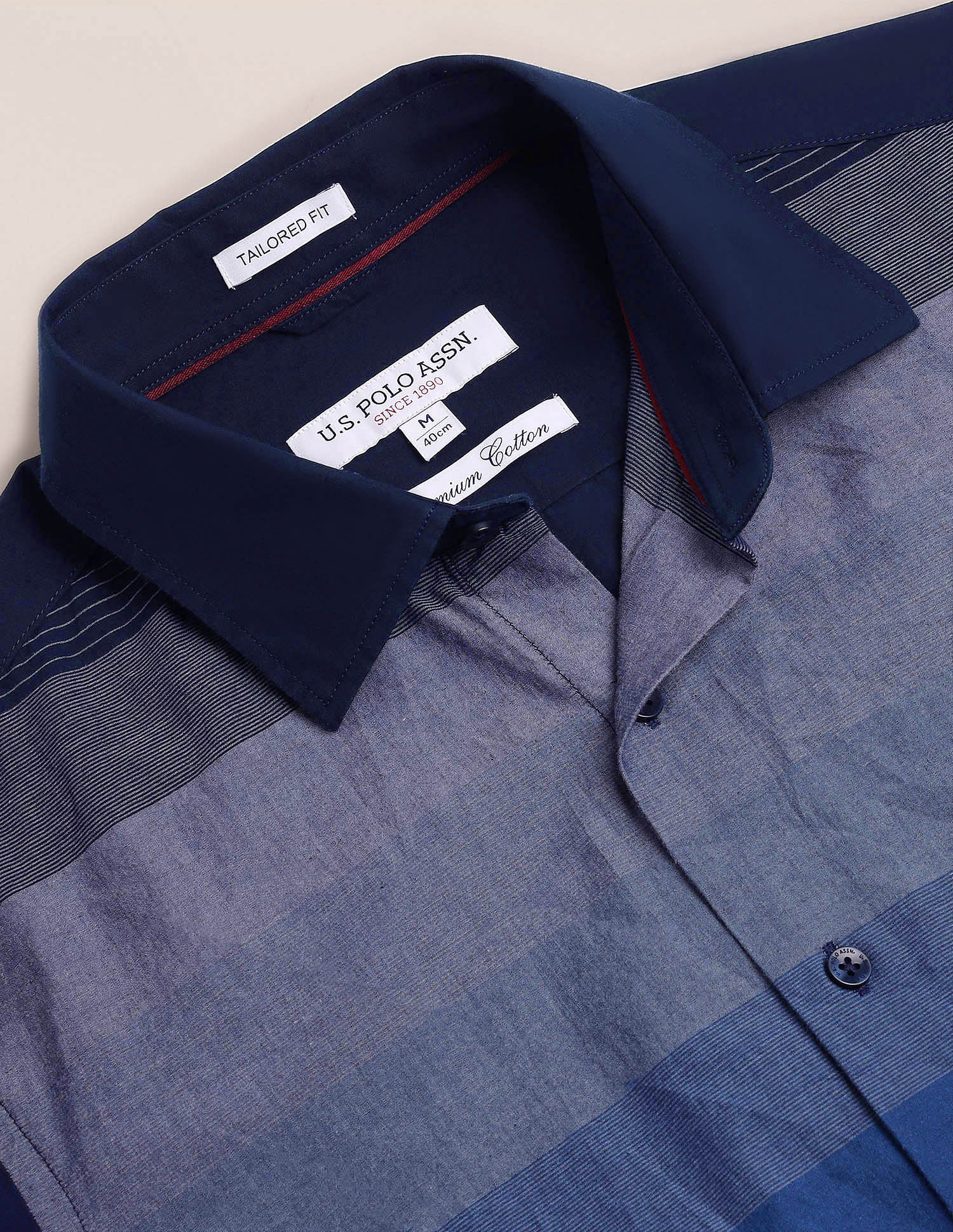 Colour Block Cotton Shirt - Image 2