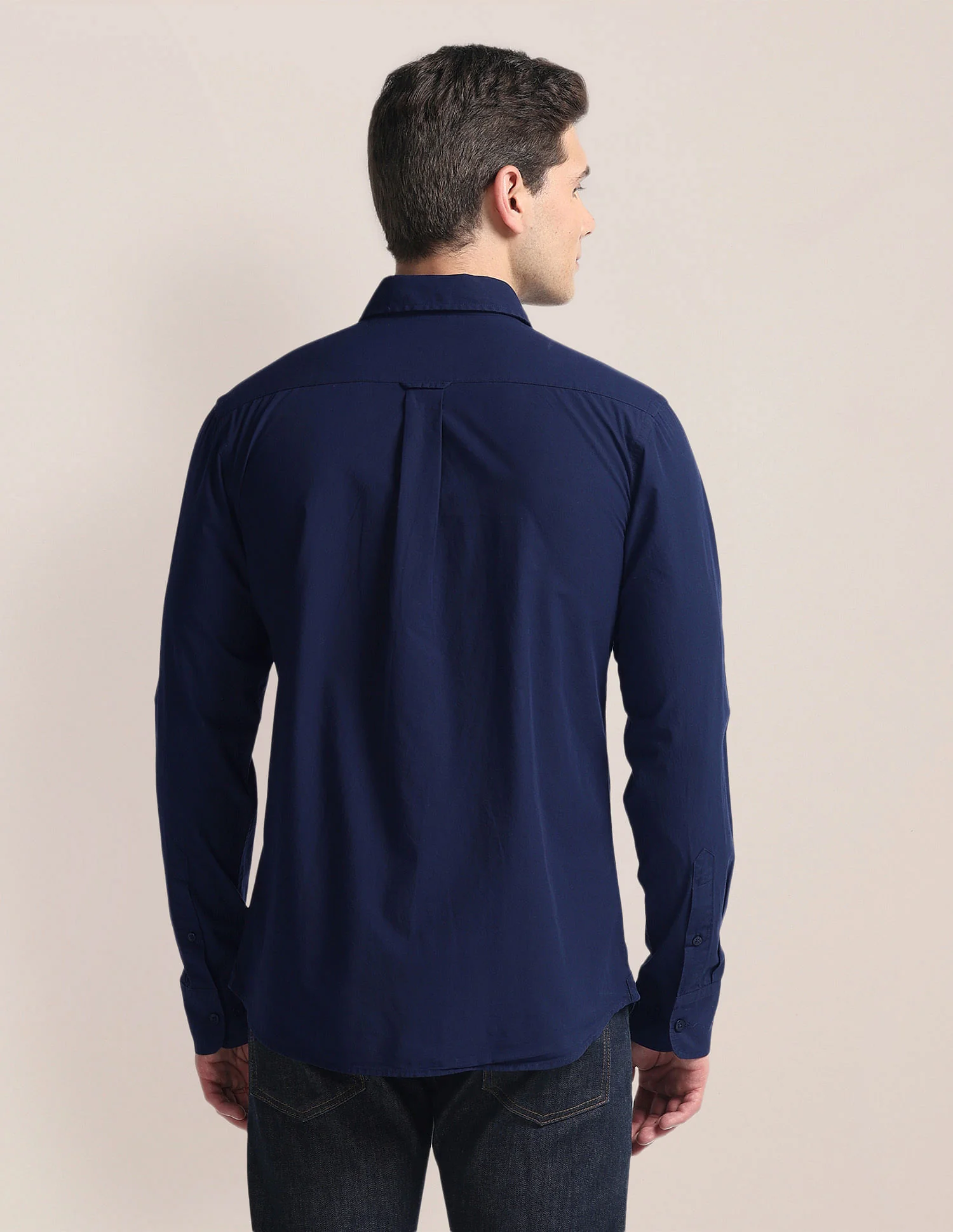 Colour Block Cotton Shirt - Image 5
