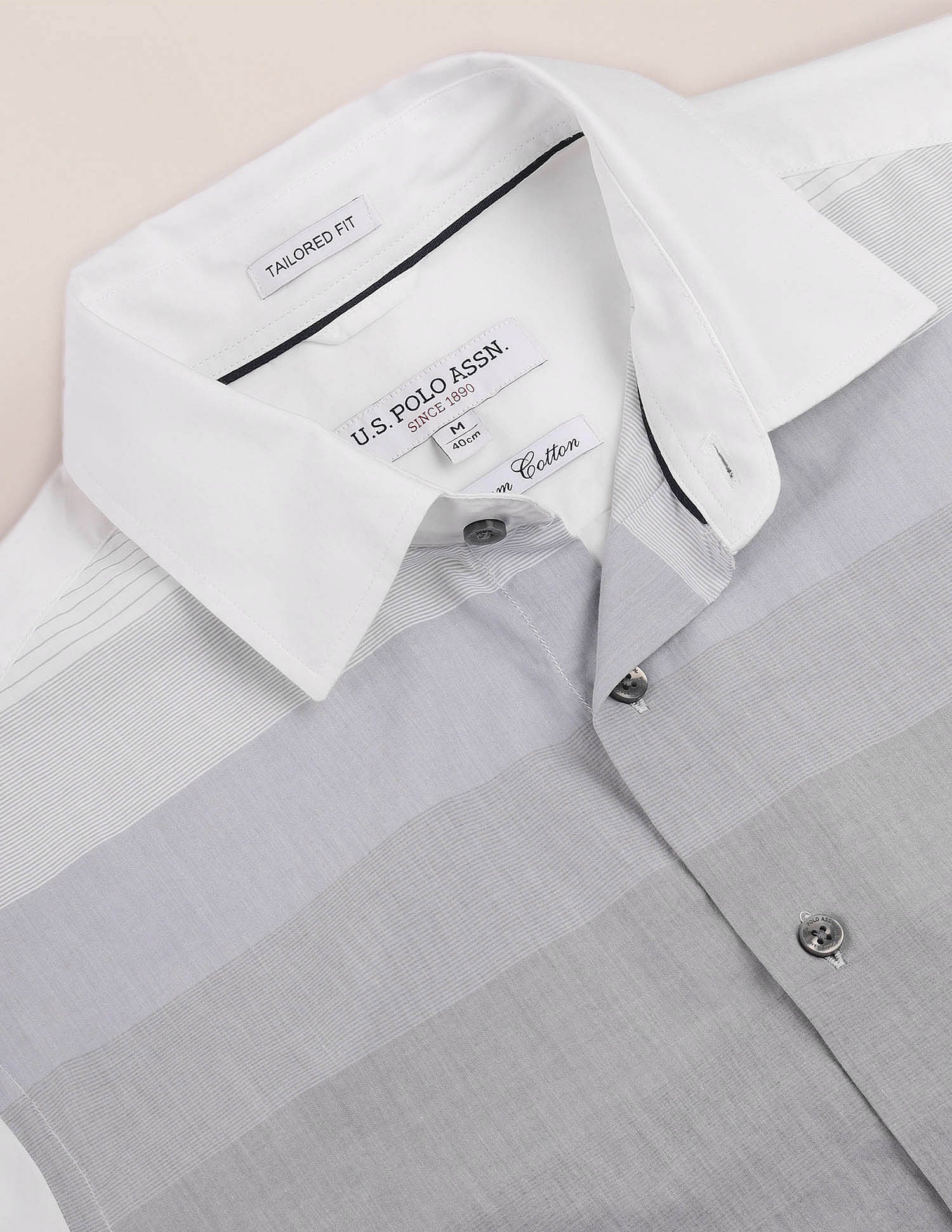 Colour Block Cotton Shirt - Image 2