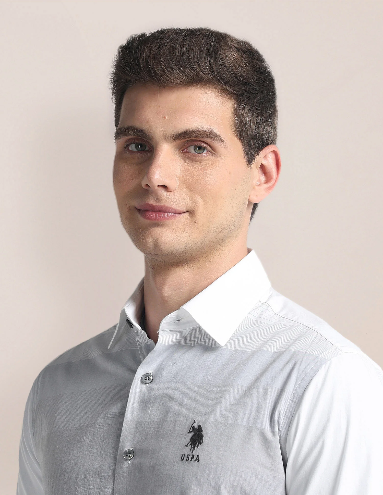 Colour Block Cotton Shirt - Image 7