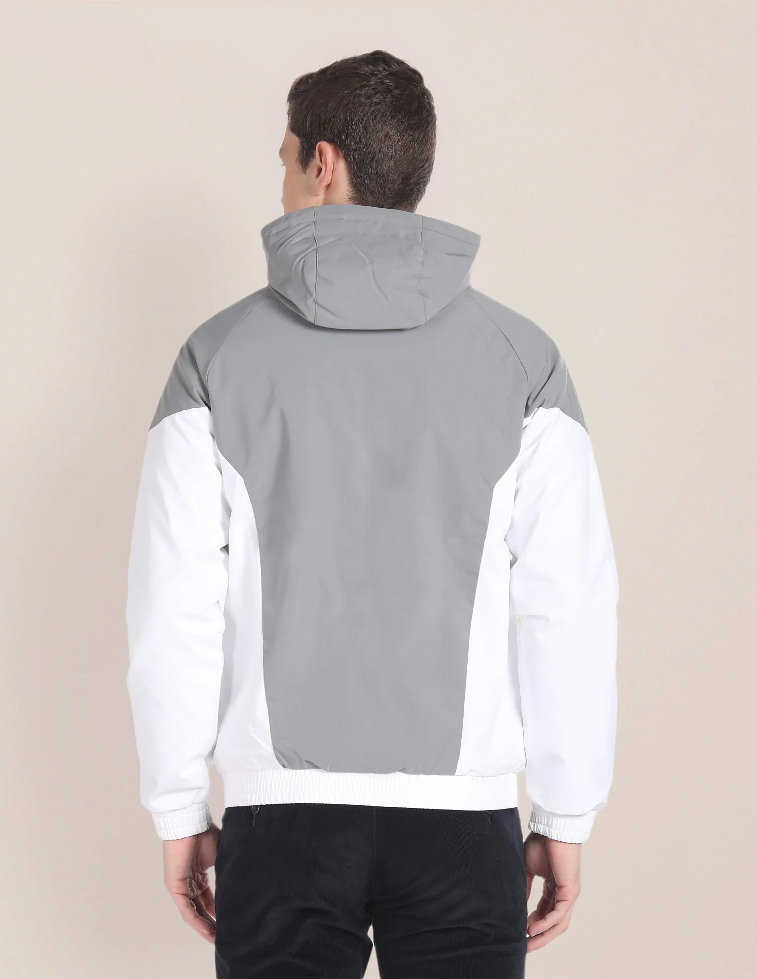 Colour Block Logo Hooded Jacket - Image 5