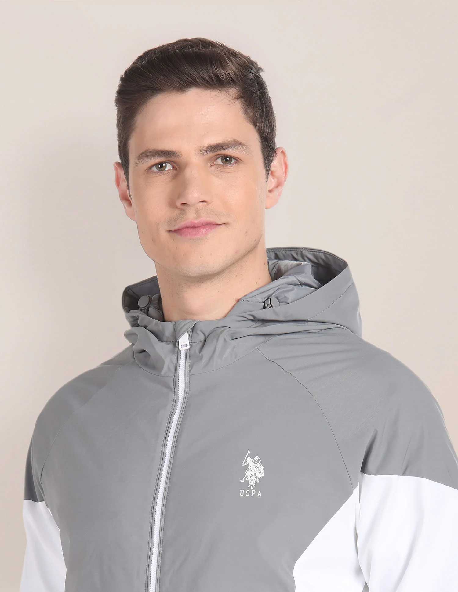 Colour Block Logo Hooded Jacket - Image 7