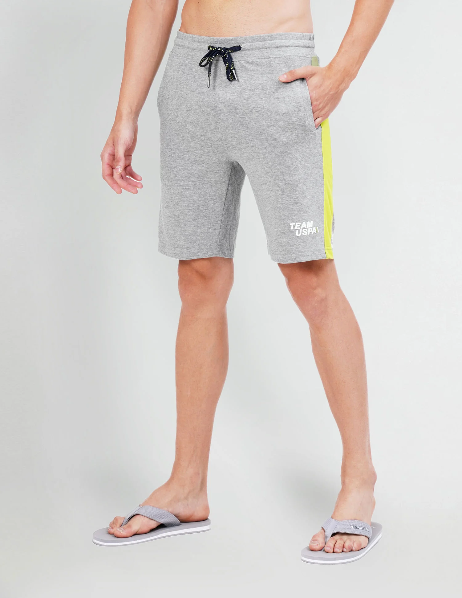 Colour Block Logo IYAR Knit Shorts - Pack Of 1 - Image 4